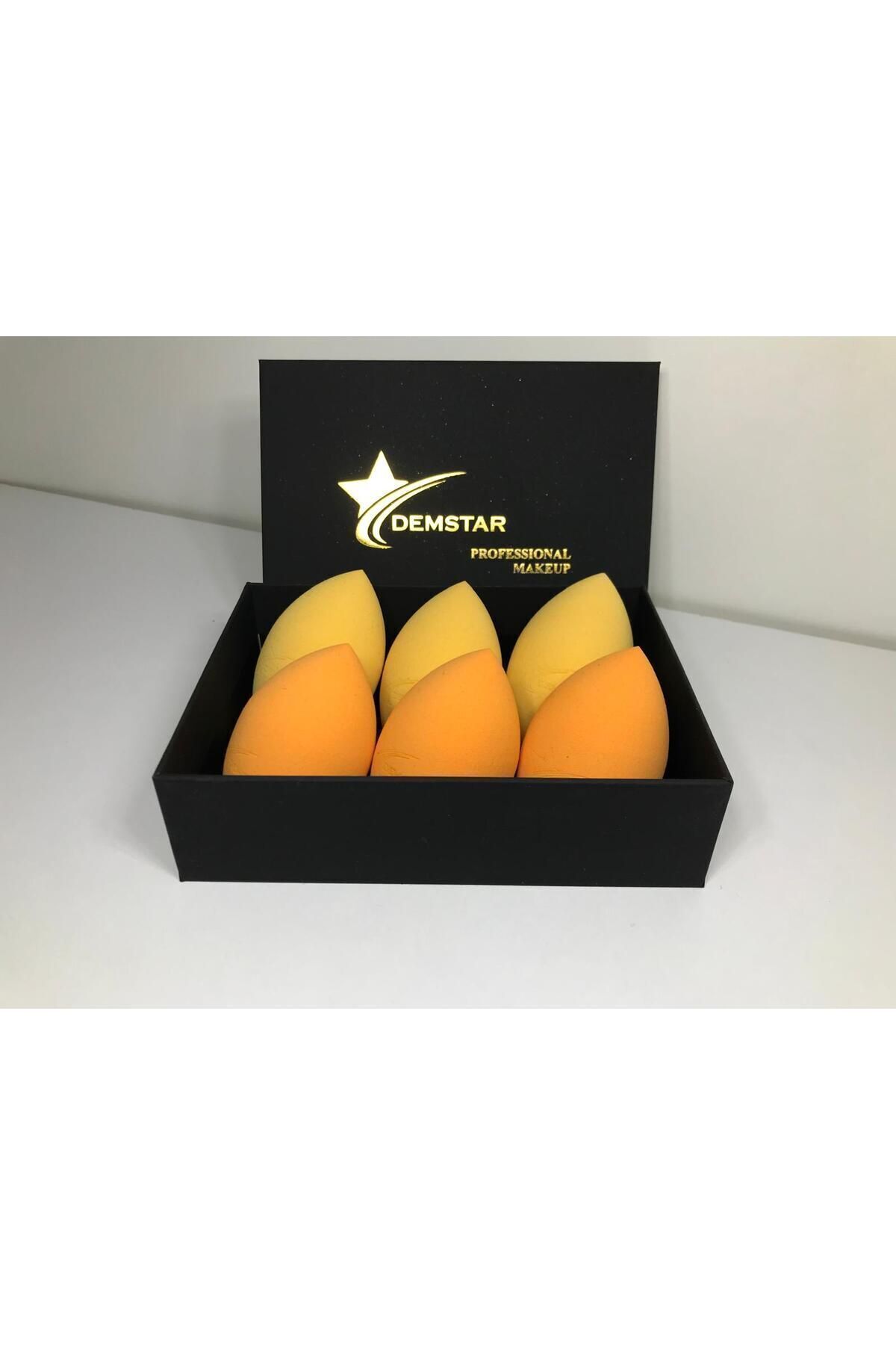 ست اسفنج آرایشی حرفه ای از 6 اسفنج آرایشی (3 زرد-3 نارنجی) Demstar