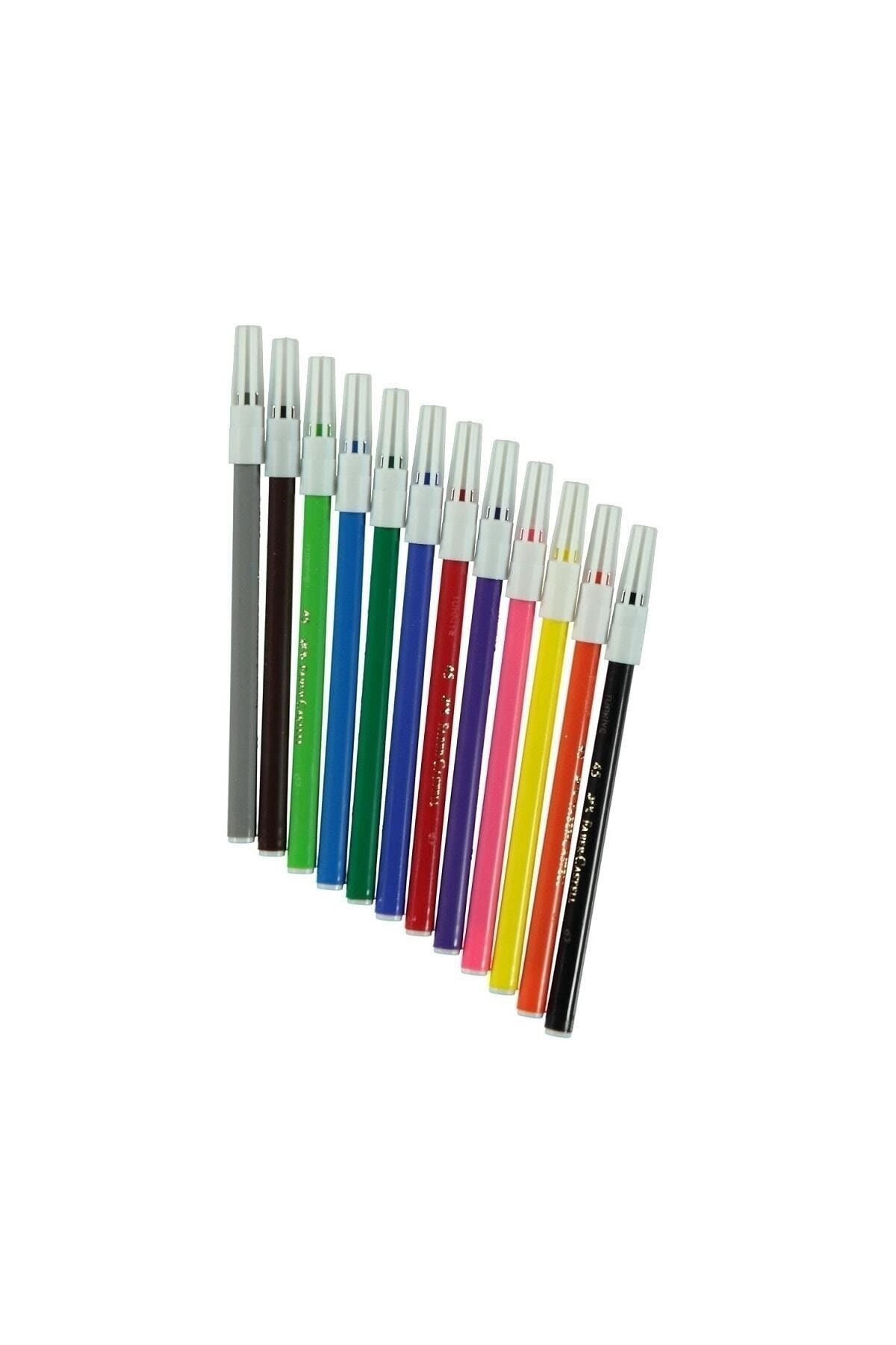 Faber Castell - 12 Renk Yıkanabilir Keçeli Kalem