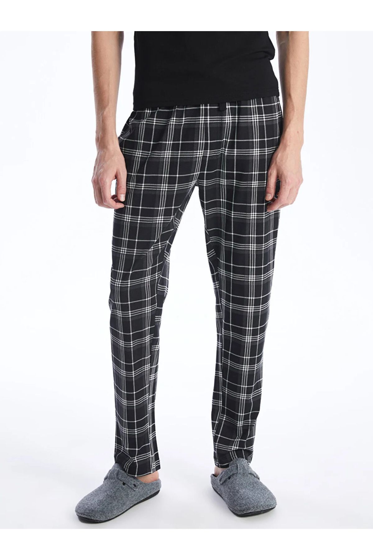 LC Waikiki-Plaid Patterned Standard Men's Pajama Bottoms 6