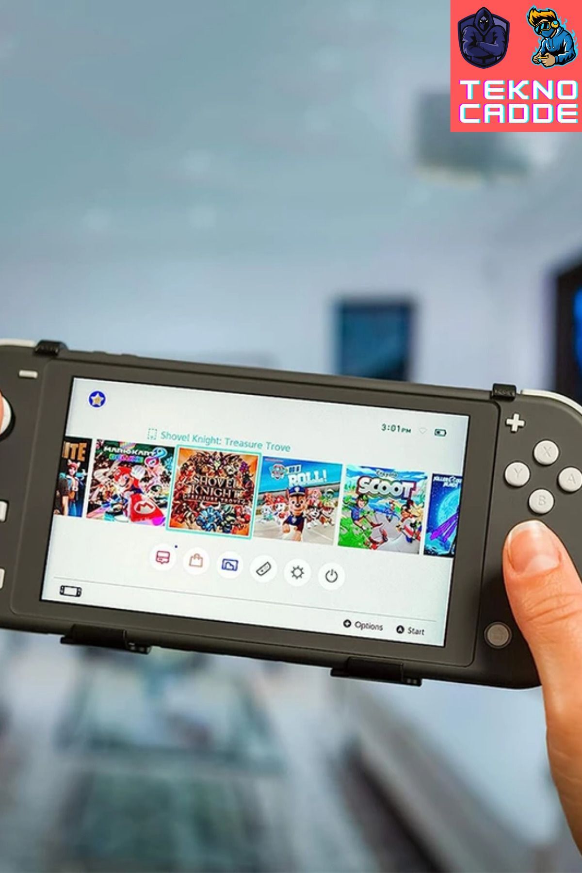 W22s901-01 Joystick Grip Tasarım Kart Hazneli Nintendo Switch Oled Pc Kılıf 4