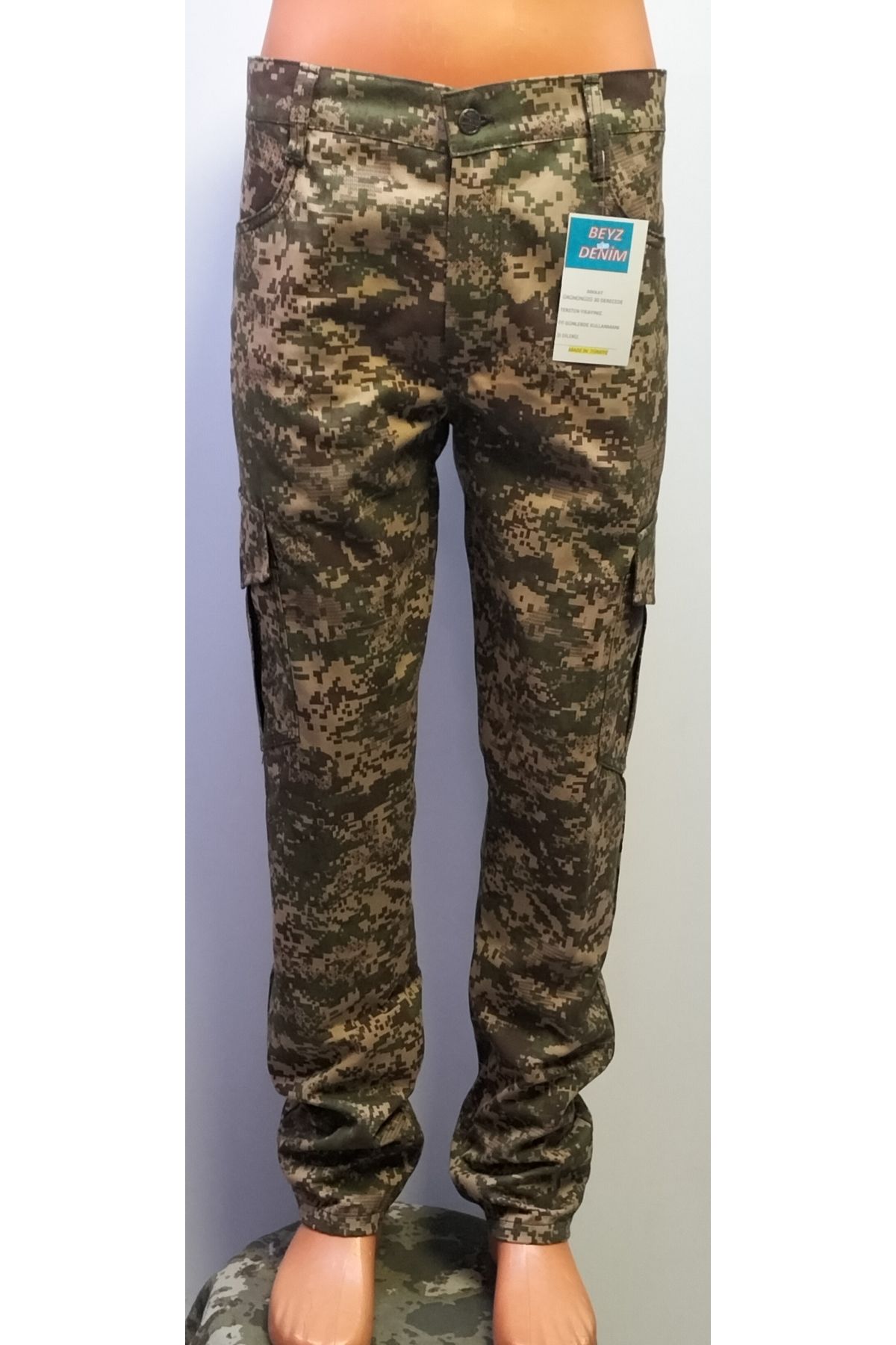 BeyzDenim-Pantaloni de vânătoare și drumeții, cu bord de camuflaj, hidrofugă 1