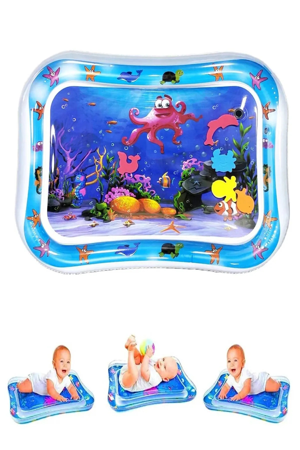 Yellowtech Babyslapped Pad,Bebek Su Oyun Matı Duyusal Ped (Ahtapot Görseli) fotoğrafı 7 (önizleme)