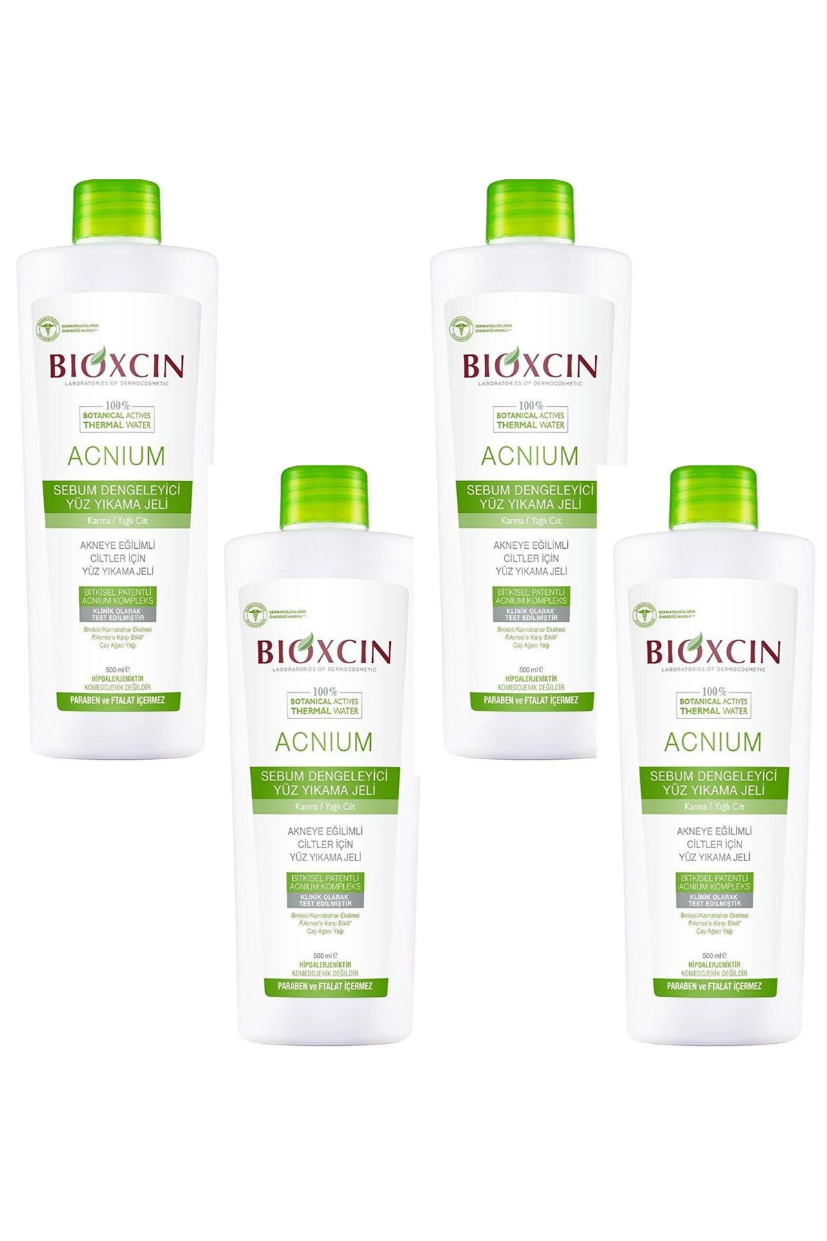 Bioxcin Acnium Sebum Балансирующий гель для умывания лица 500 мл x4 TYCFUYGYON171705360816096