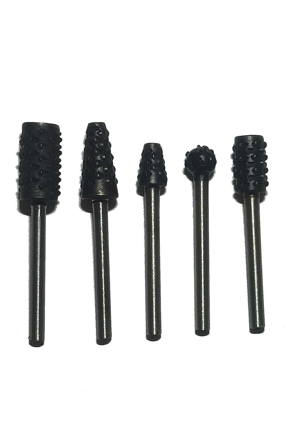 Engraving Mini Rasp Bits 5-Piece Wood Mini Rasp Set Compatible with Engraving Machines