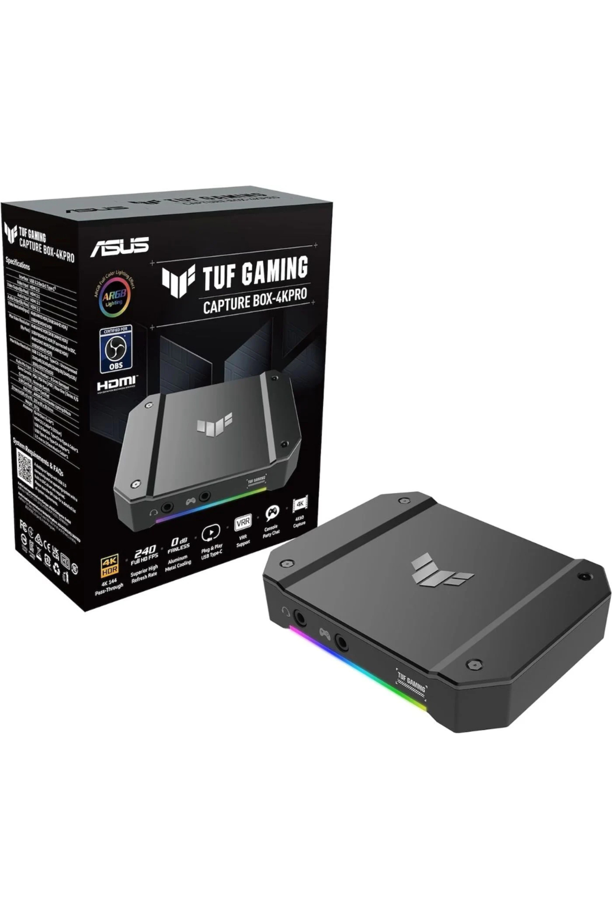 ASUS TUF Gaming Capture Box 4KPRO 4K 60Hz Görüntü Kaydedici