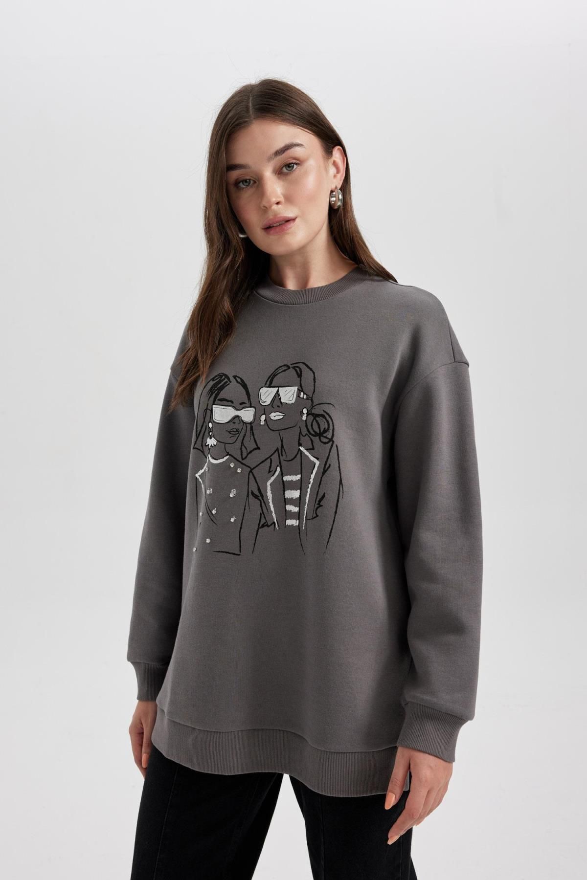 سویشرت حجاب زنانه دفاکتو | B5604AX23AU Defacto - Image 5