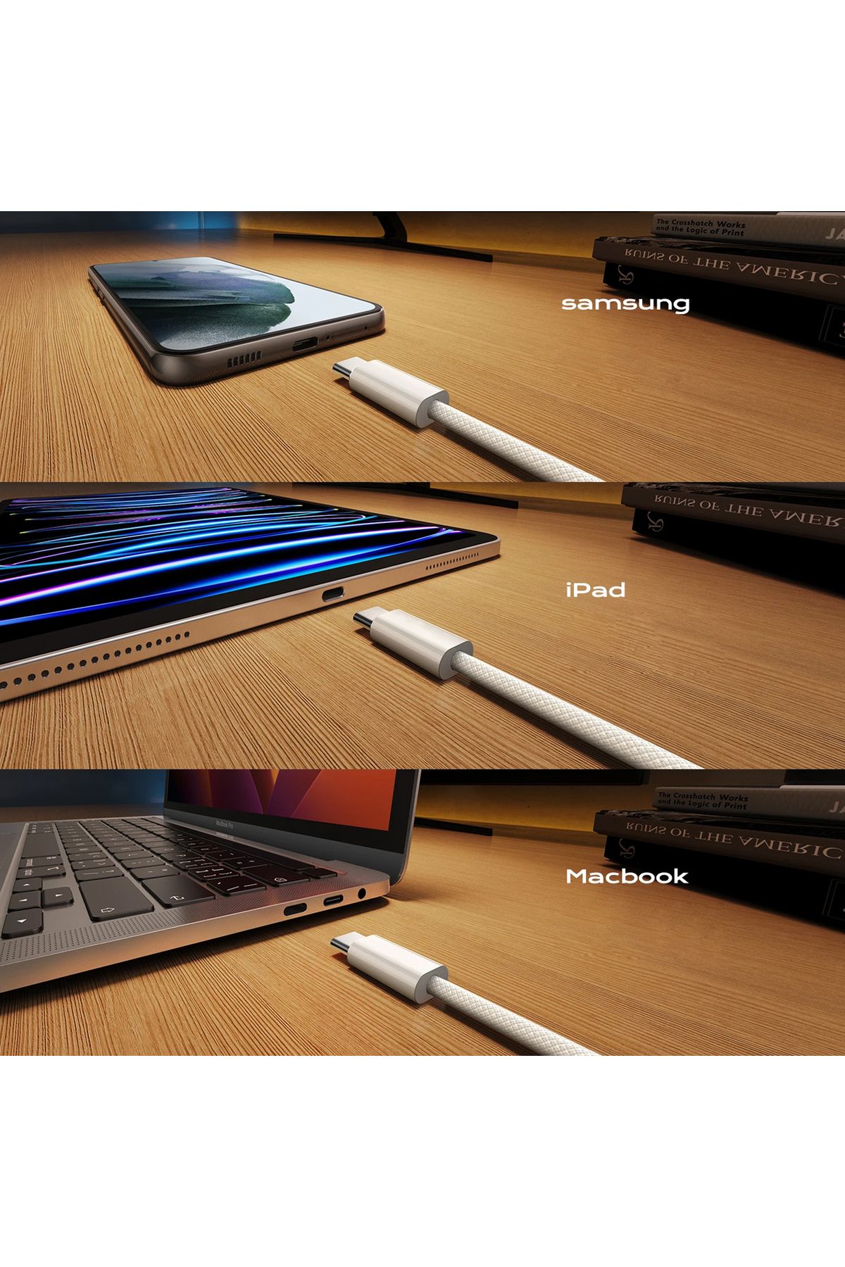 EXENAR-Samsung DeX Compatible Type-C Cable - Connection Cable to Samsung Phone and Computer 4