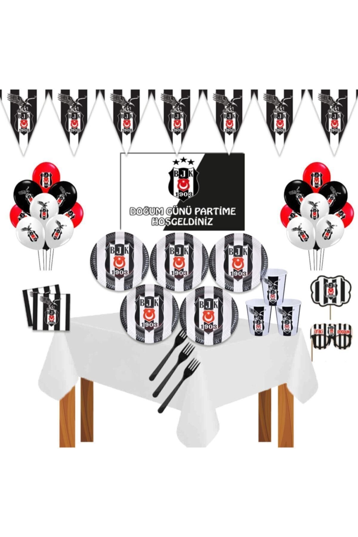 Beşiktaş Kara Kartal Doğum Günü Parti Seti 16 Kişilik