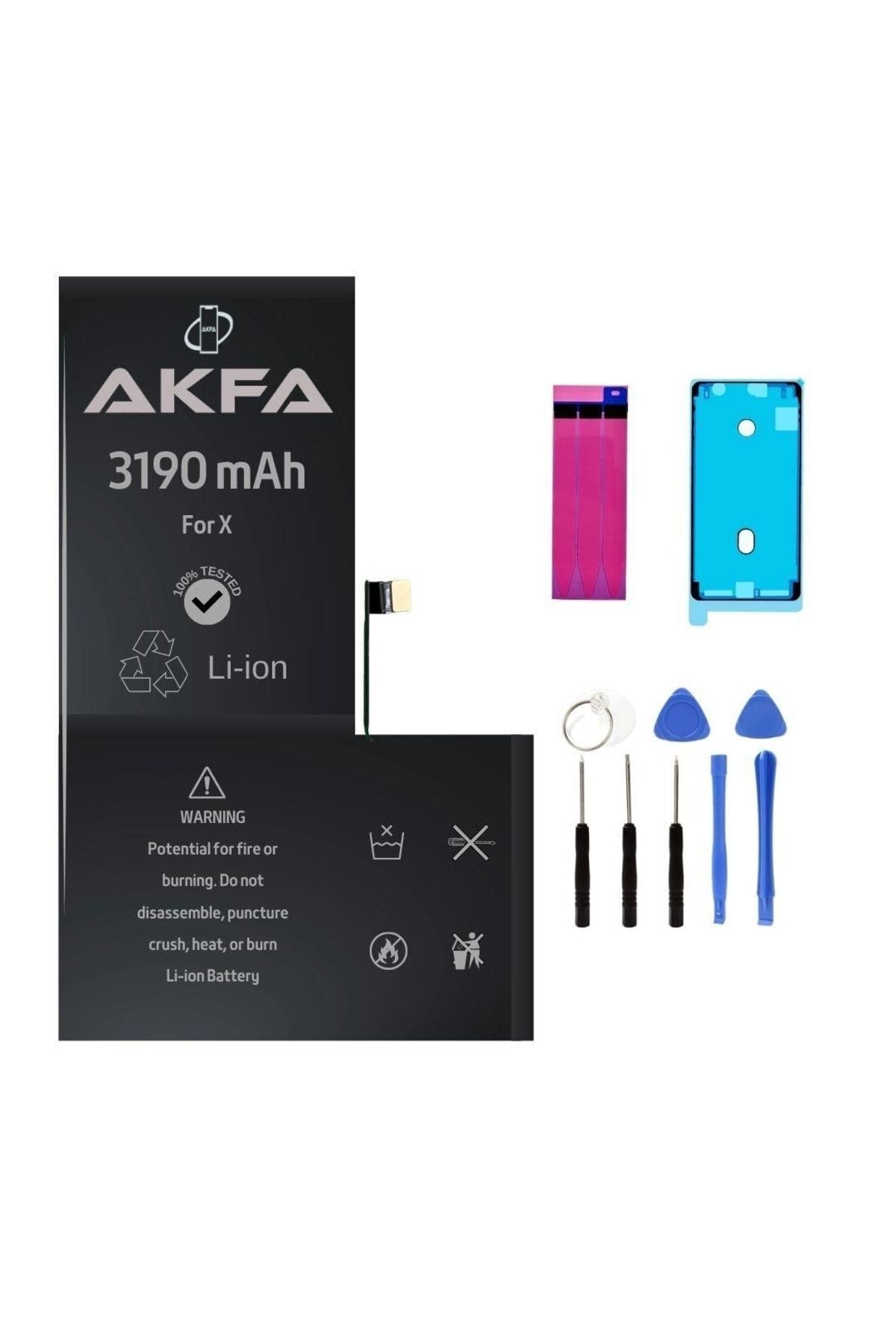 Iphone X Telefon Batarya- 3190 Mah Tamir Seti