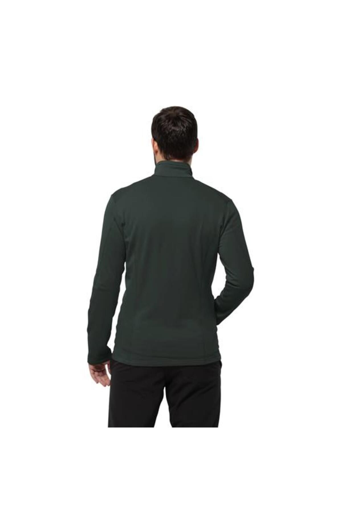 سویشرت مردانه زیتونی مشکی KOLBENBERG FZ M-4161- Jack Wolfskin