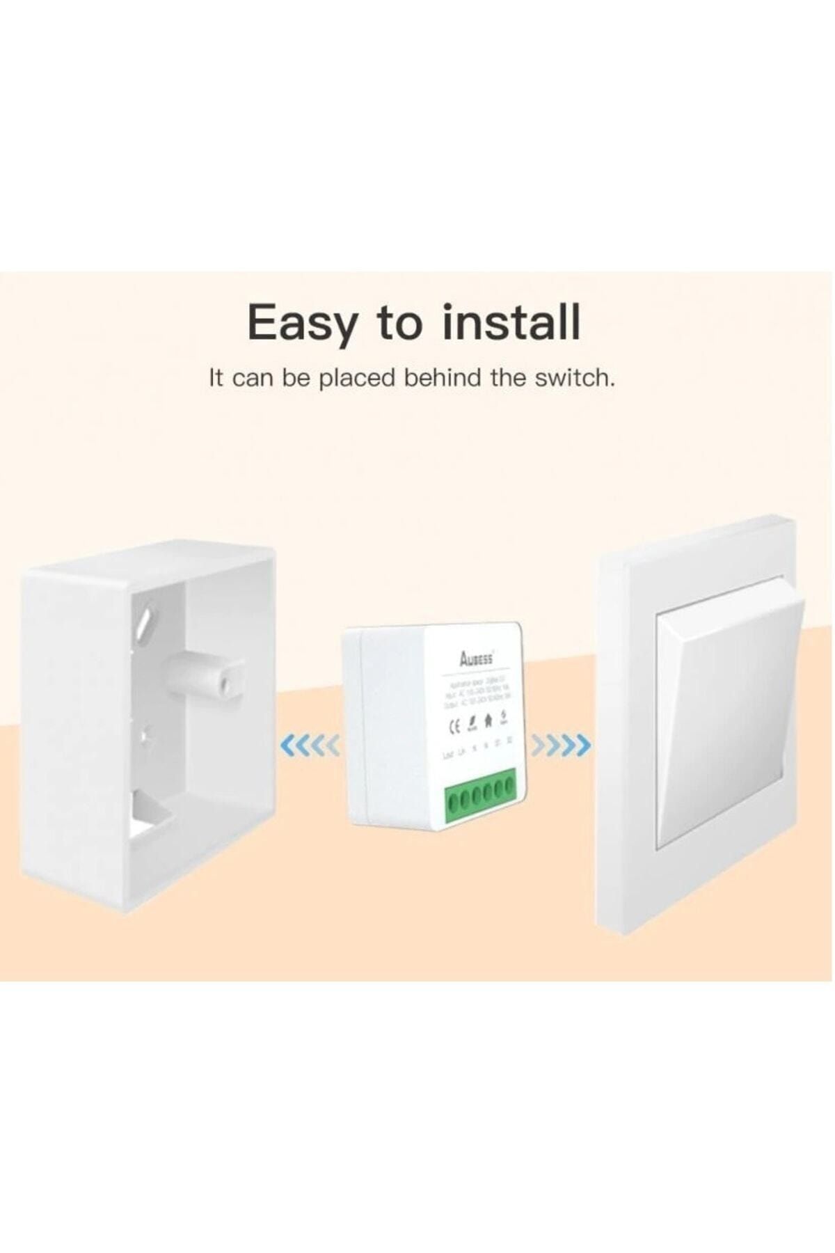 bilteknik-Aubess 16 Ampere Tuya Mini Two Way Wifi Switch 6