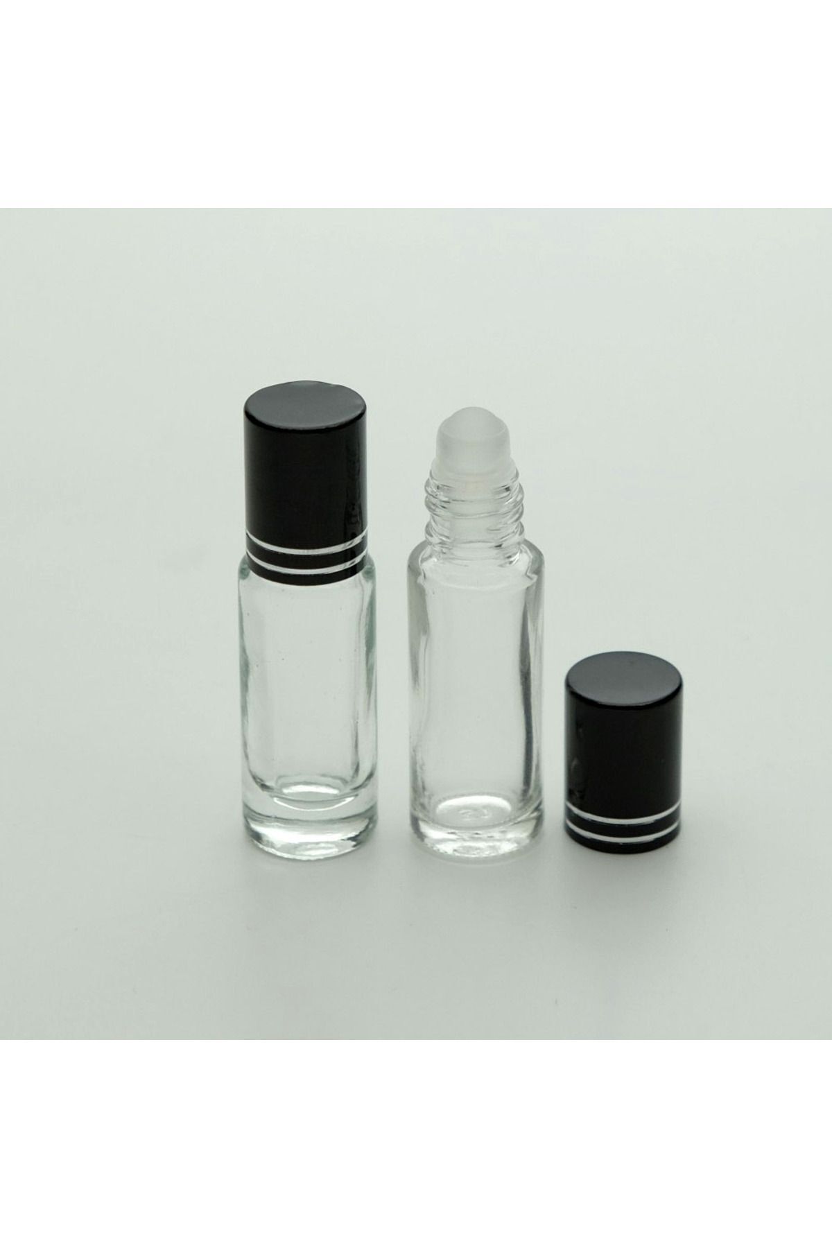 D&B YOL Parfüm Şişesi 5 ml (10 ADET) Roll-on Gri Kapaklı Boş Şişe