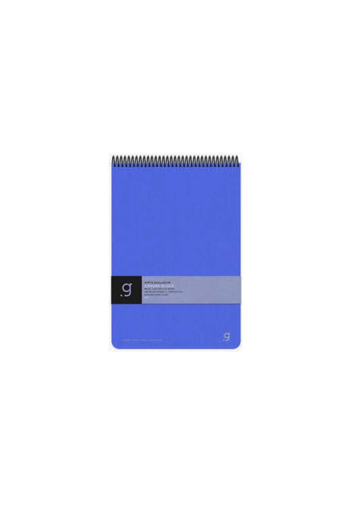 Gıpta-Blue Striped Spiral Block - 100 Sheets 17*24 Canvas Block Note 1