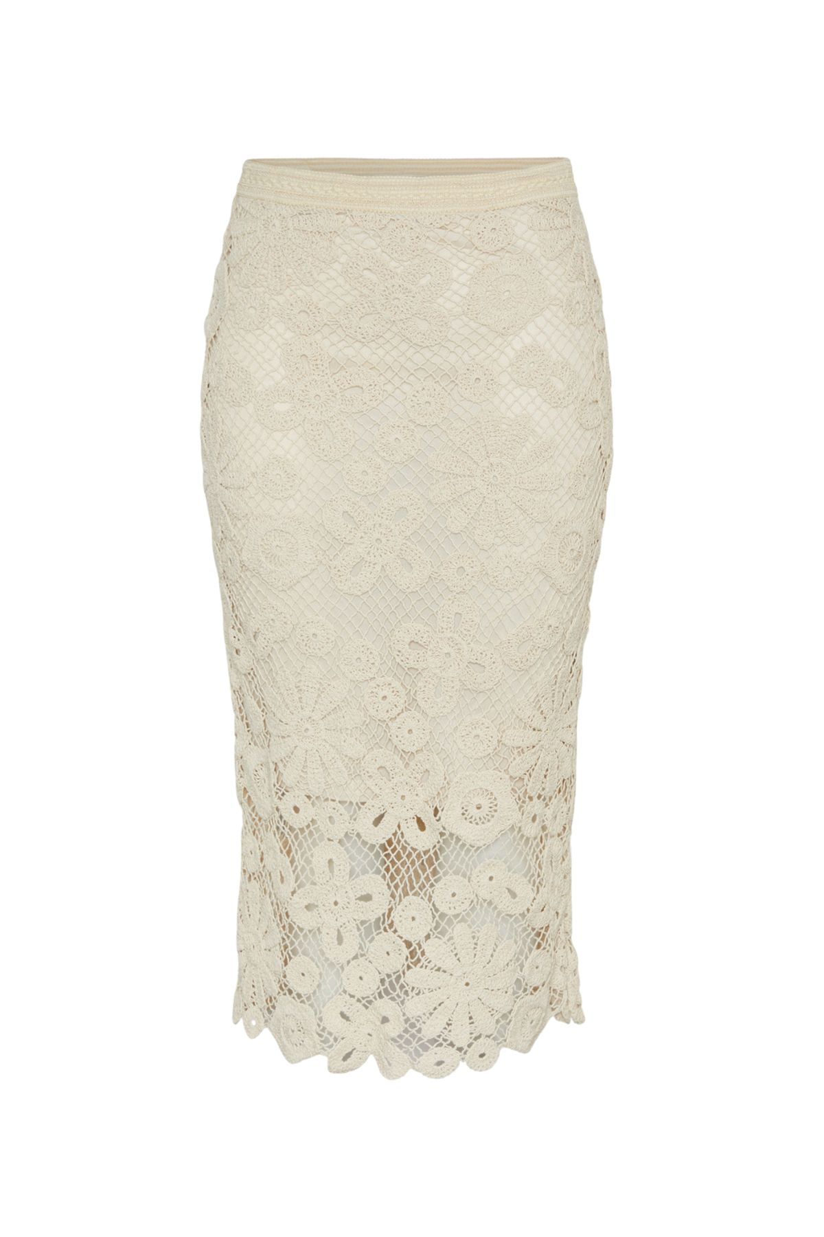 YAS.-YASLELU Midi Crochet Shirt Dress 1