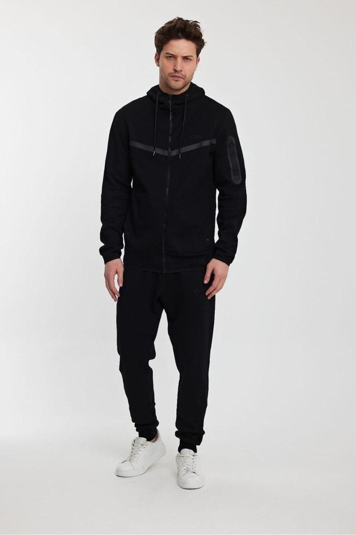 Tech Fleece Double Face Eşofman Takım Siyah