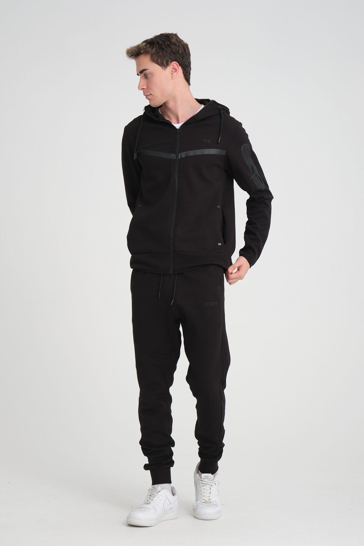 Tech Fleece Double Face Eşofman Takım Siyah