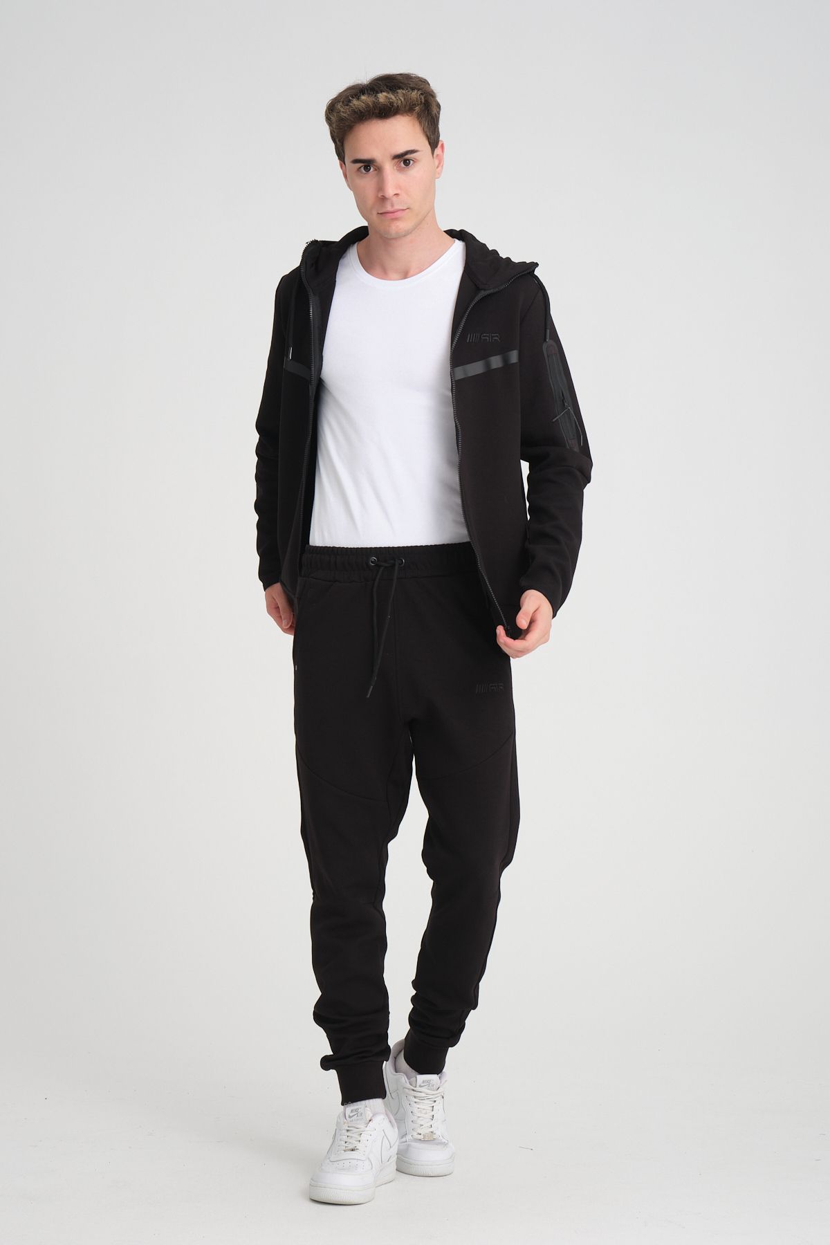 Tech Fleece Double Face Eşofman Takım Siyah
