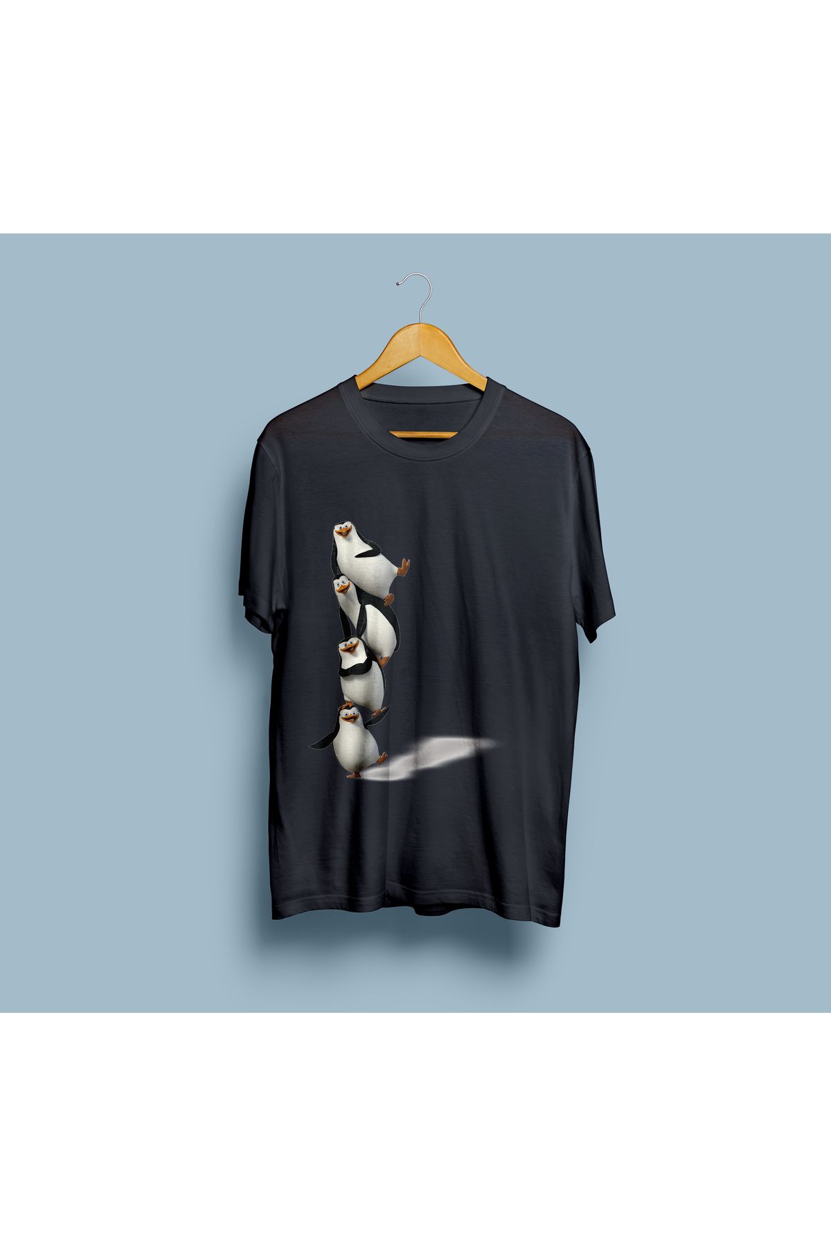 eioswear-Madagascar Penguin Design - Unisex Oversize T-shirt 1
