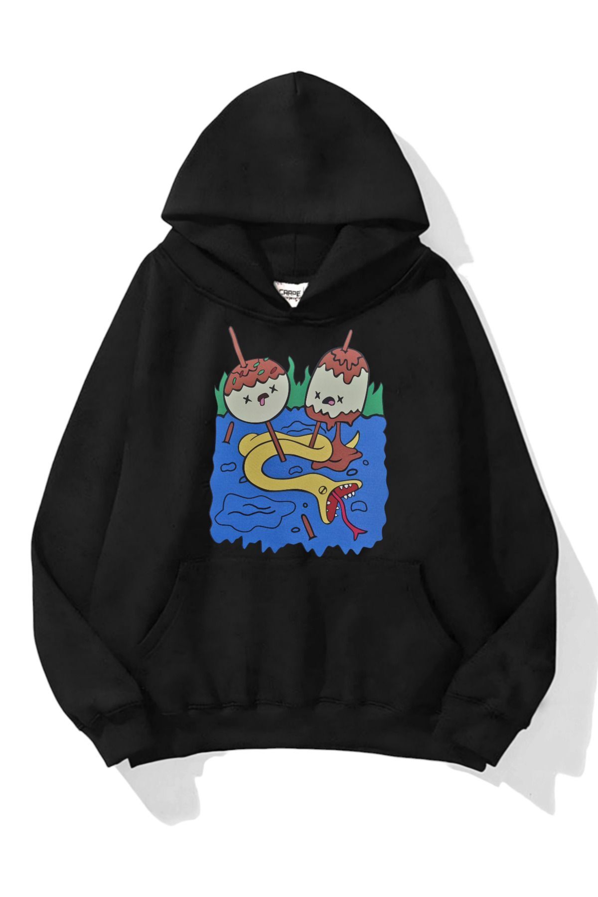 Carpe Marceline e Princesa 3 Thread Oversize Sweatshirt Trendyol