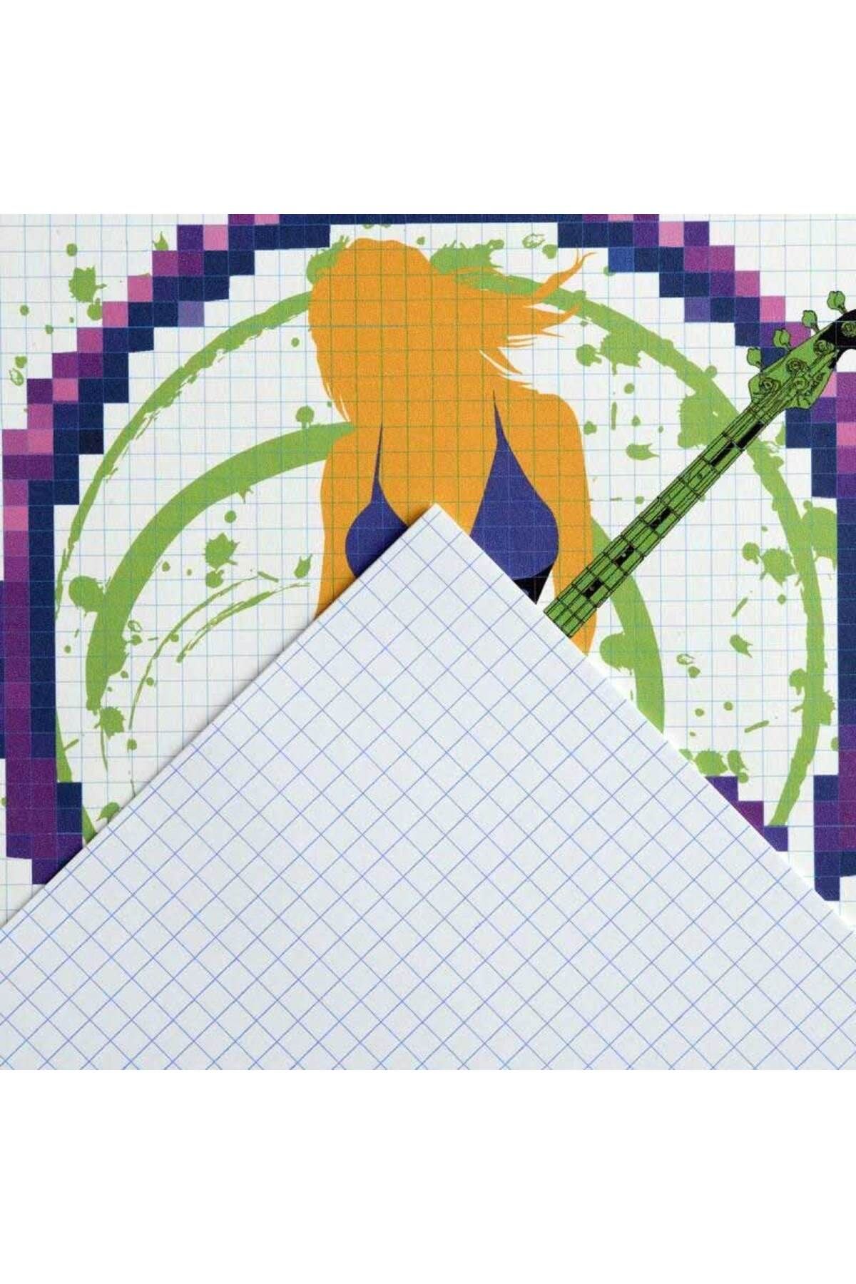 Canson-Xsmart Pixel Art Pad Notebook 120g 40 Sheets A4 Pixel Graphic Checked Drawing Block 2