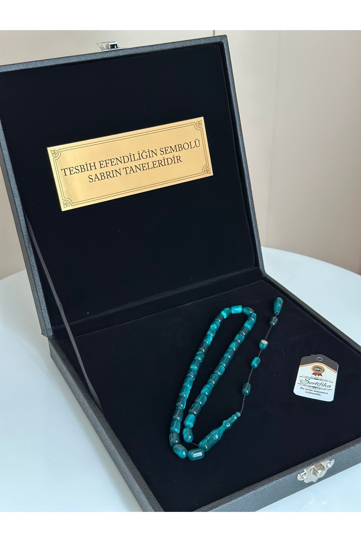 Katalin Amber Rosary Masterpiece Custom Written Male Gift with Special Box Certified Personalized Name