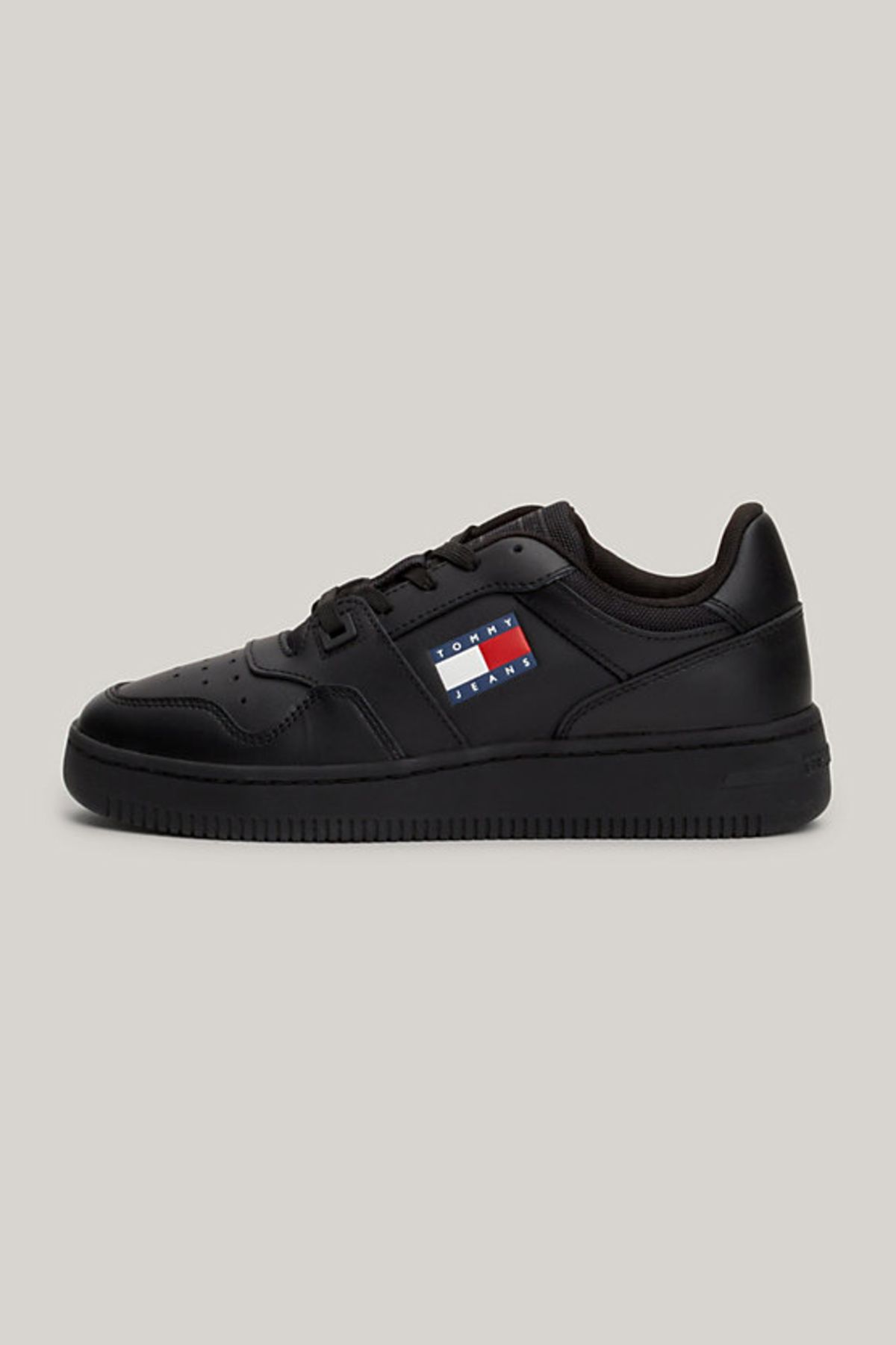 کفش اسپرت چرمی زیره ضخیم TJW زنانه - مشکی Tommy Hilfiger