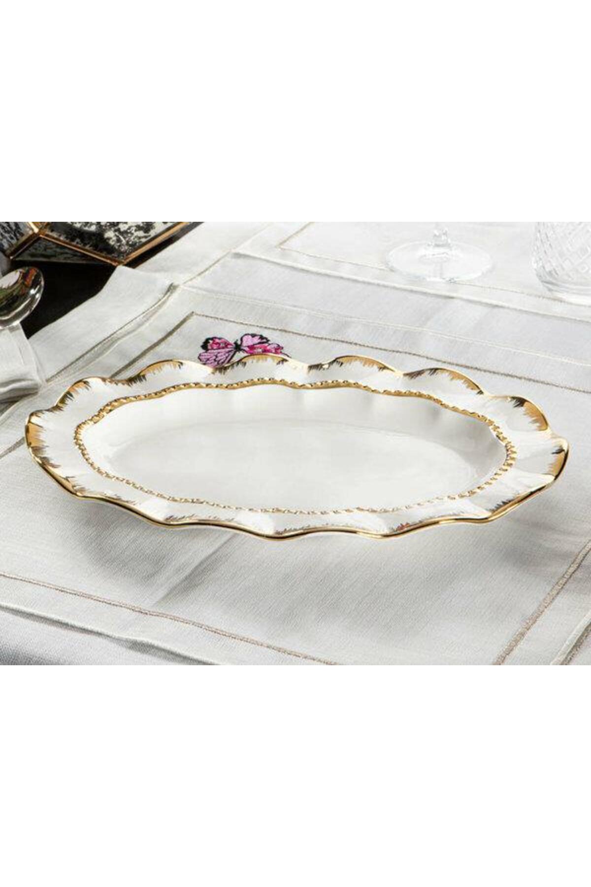 Royking Diamond Oval Serving Plate Large 36x25x3.5 cm HS-147B