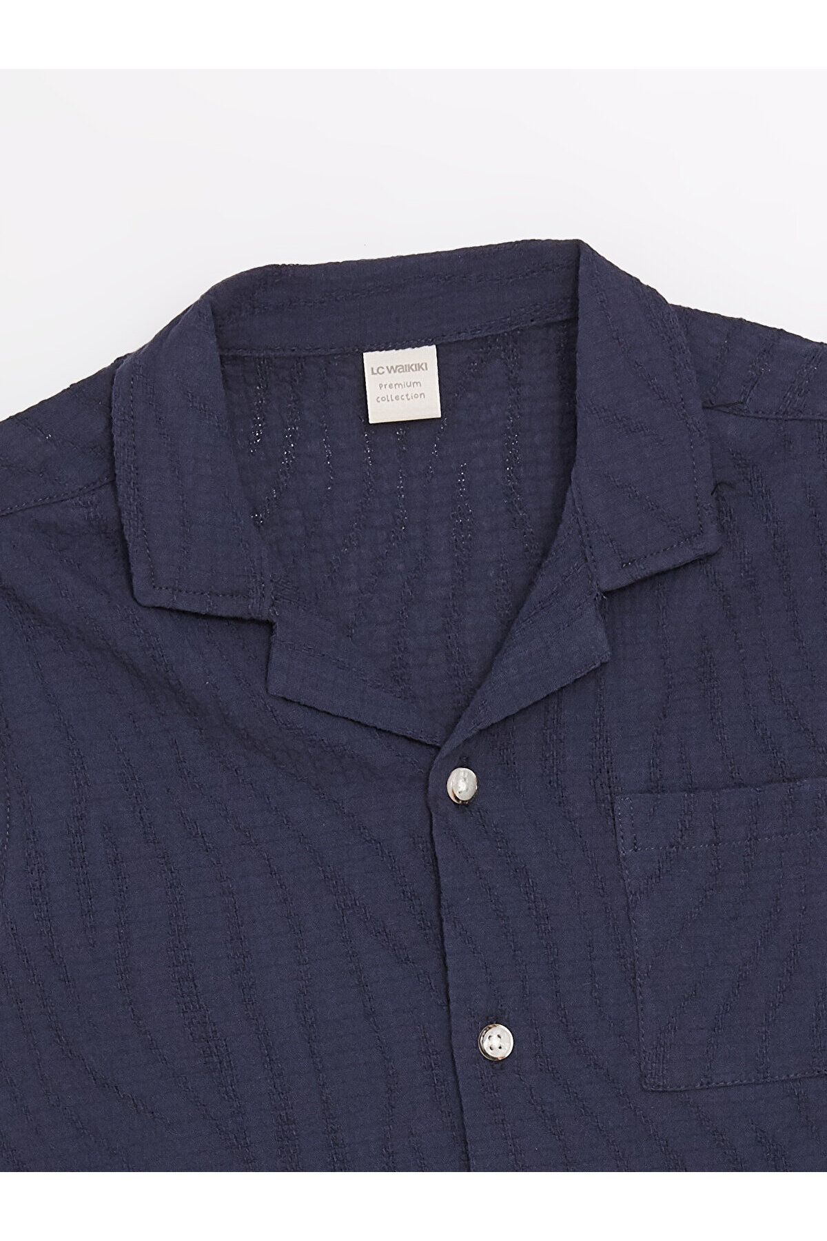 LC Waikiki-Košeľa s krátkym rukávom LCW Resort Collar Print pre chlapčeka 2