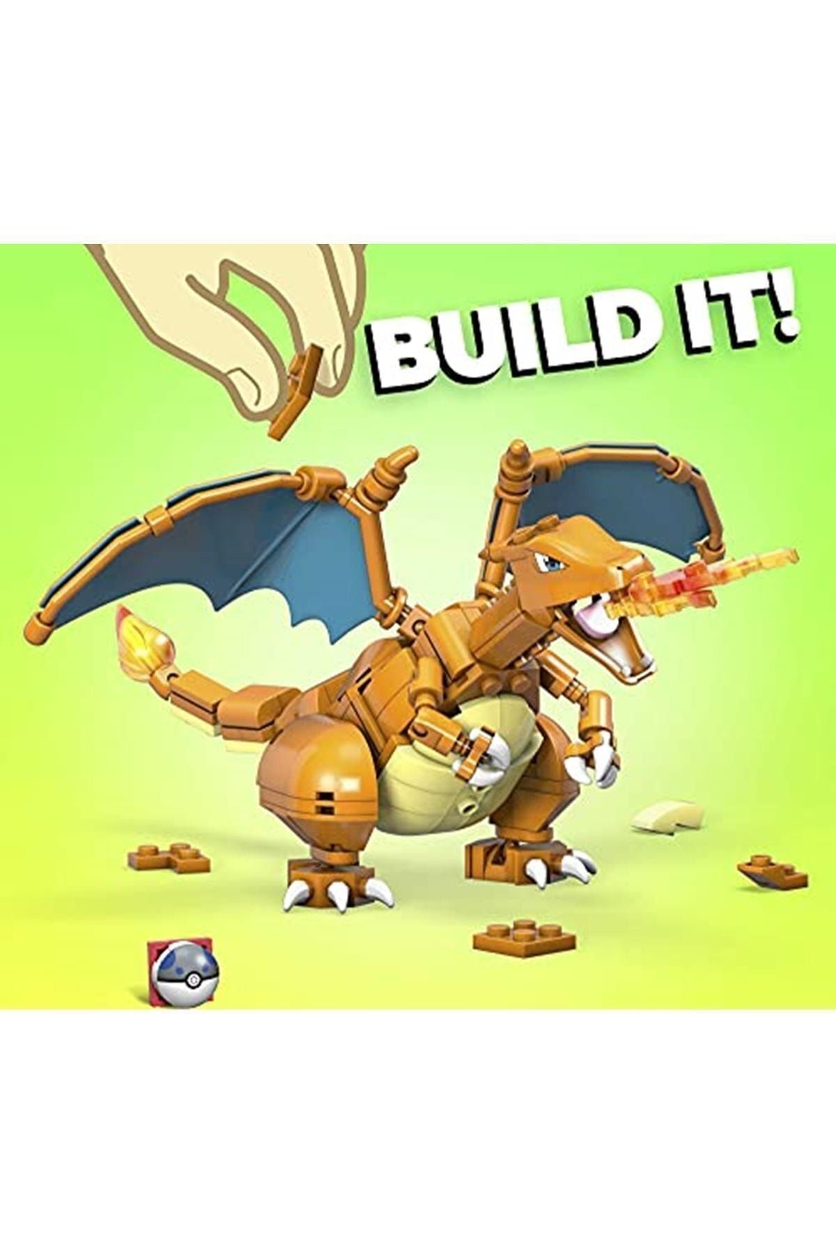 Mega Bloks-Mega Pokémon Charizard Figure, Ideal Building Toys for Ages 6 and Up 3