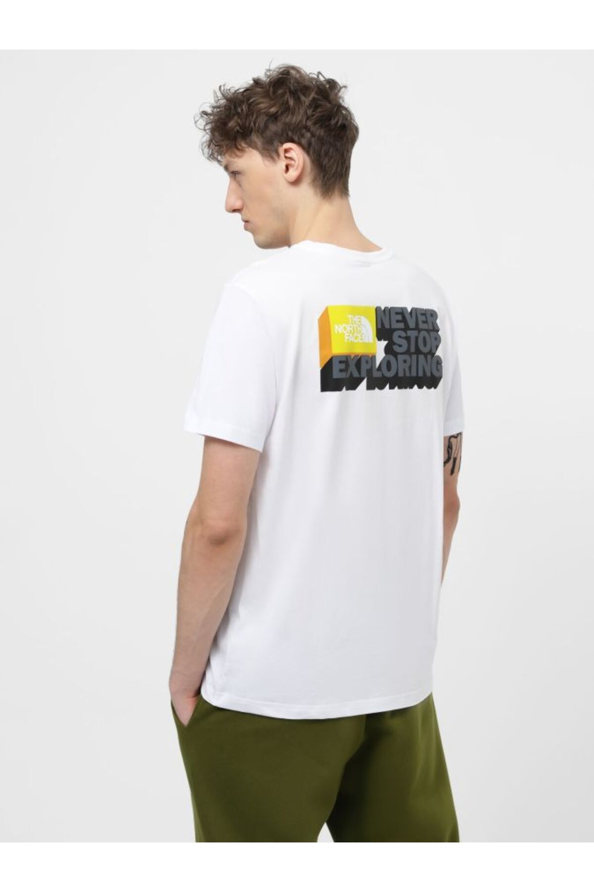 تی شرت سفید مردانه توری اورجینال The North Face