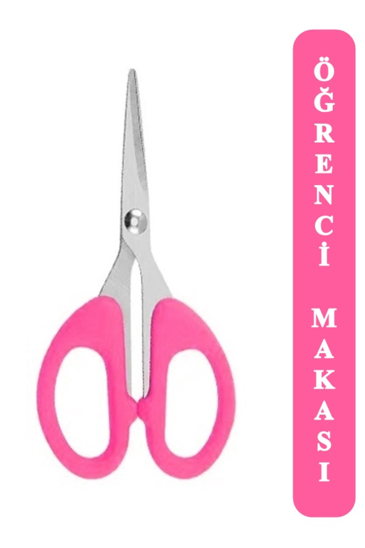 xolo Pembe Ofis Kırtasiye Makası Çok Amaçlı Makas 13 Cm Mini Makas Kağıt El İşi Makası XS004