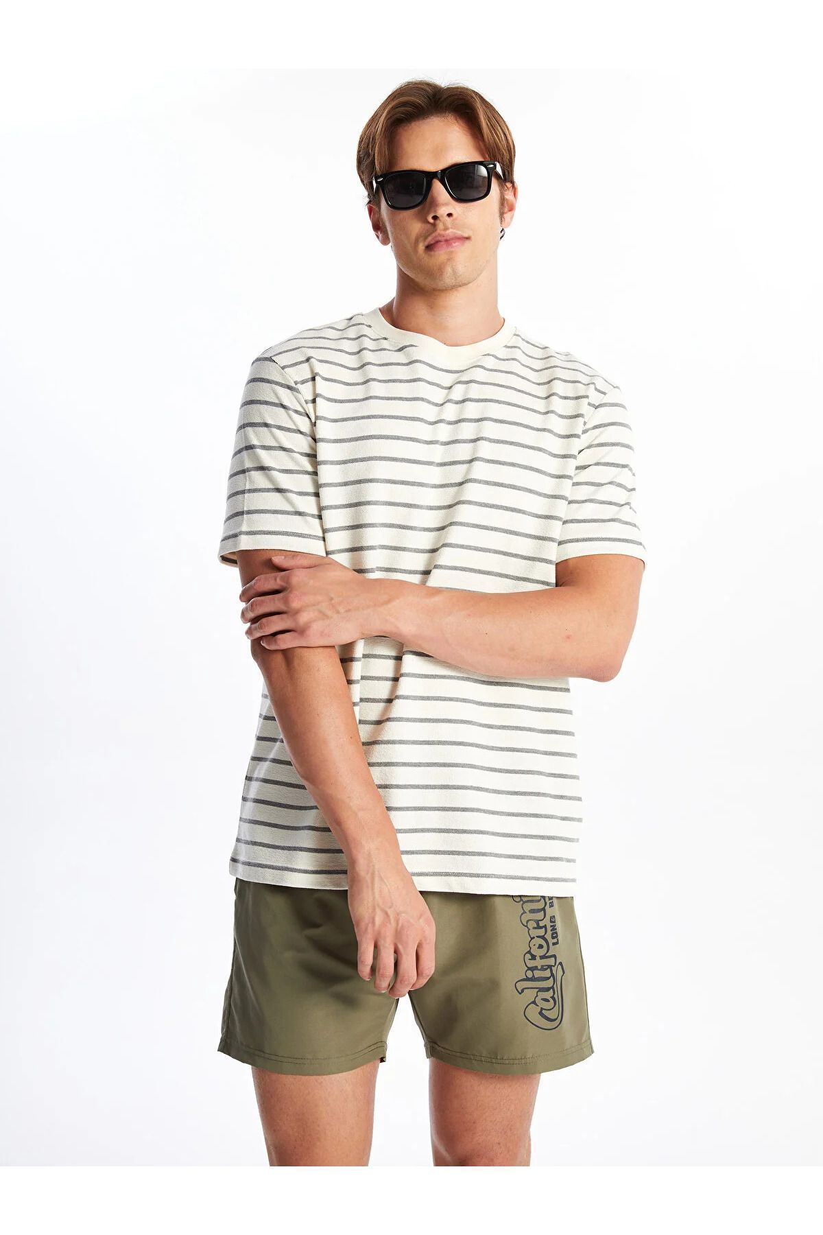 LC Waikiki-XSIDE Short Length Printed Men's Swim Shorts 2