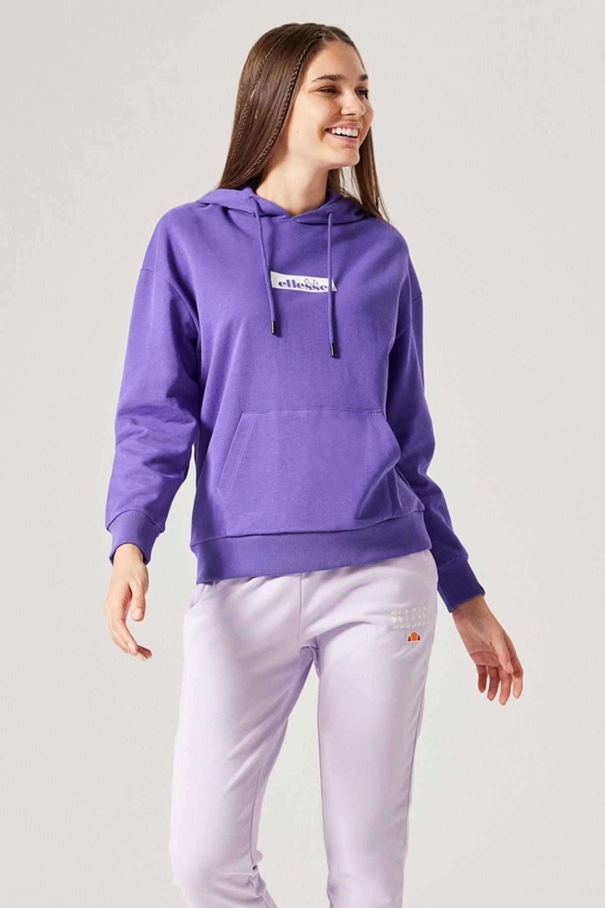 Purple ellesse hoodie shop
