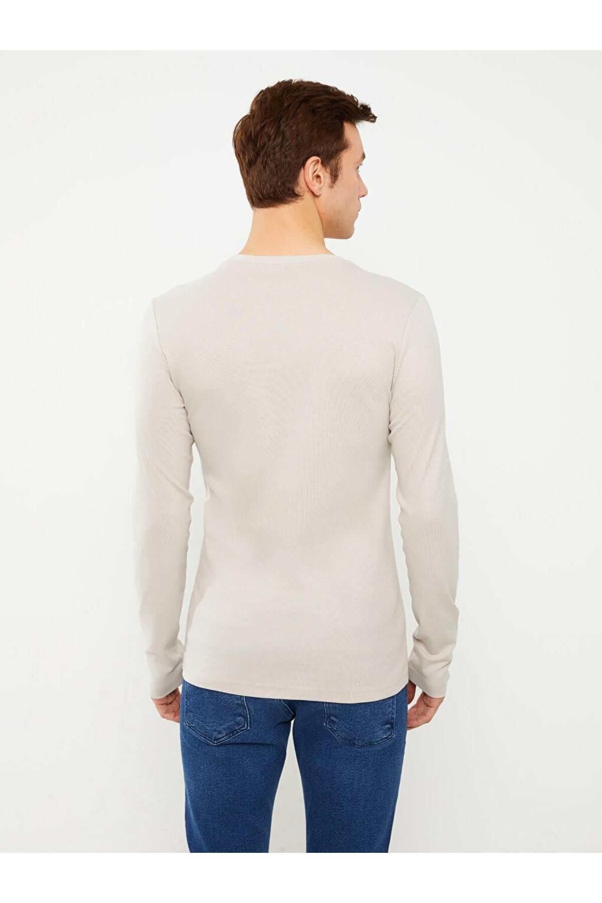 تیشرت مردانه خاکستری ال سی وایکیکی | S30083AA اورجینال - تصویر 4