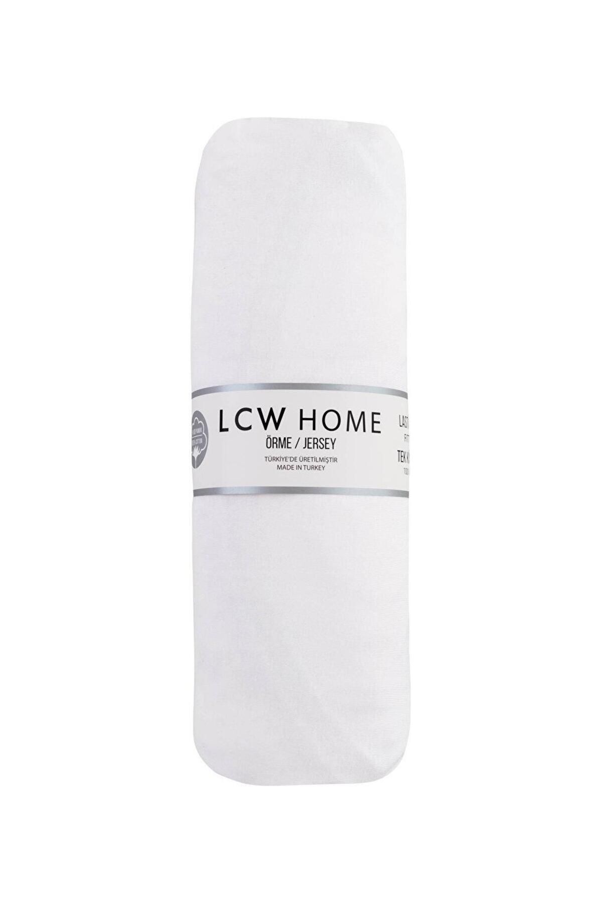 LC Waikiki-LCW HOME Single Elastic Knitted Bed Sheet 100x200x30 Cm 4