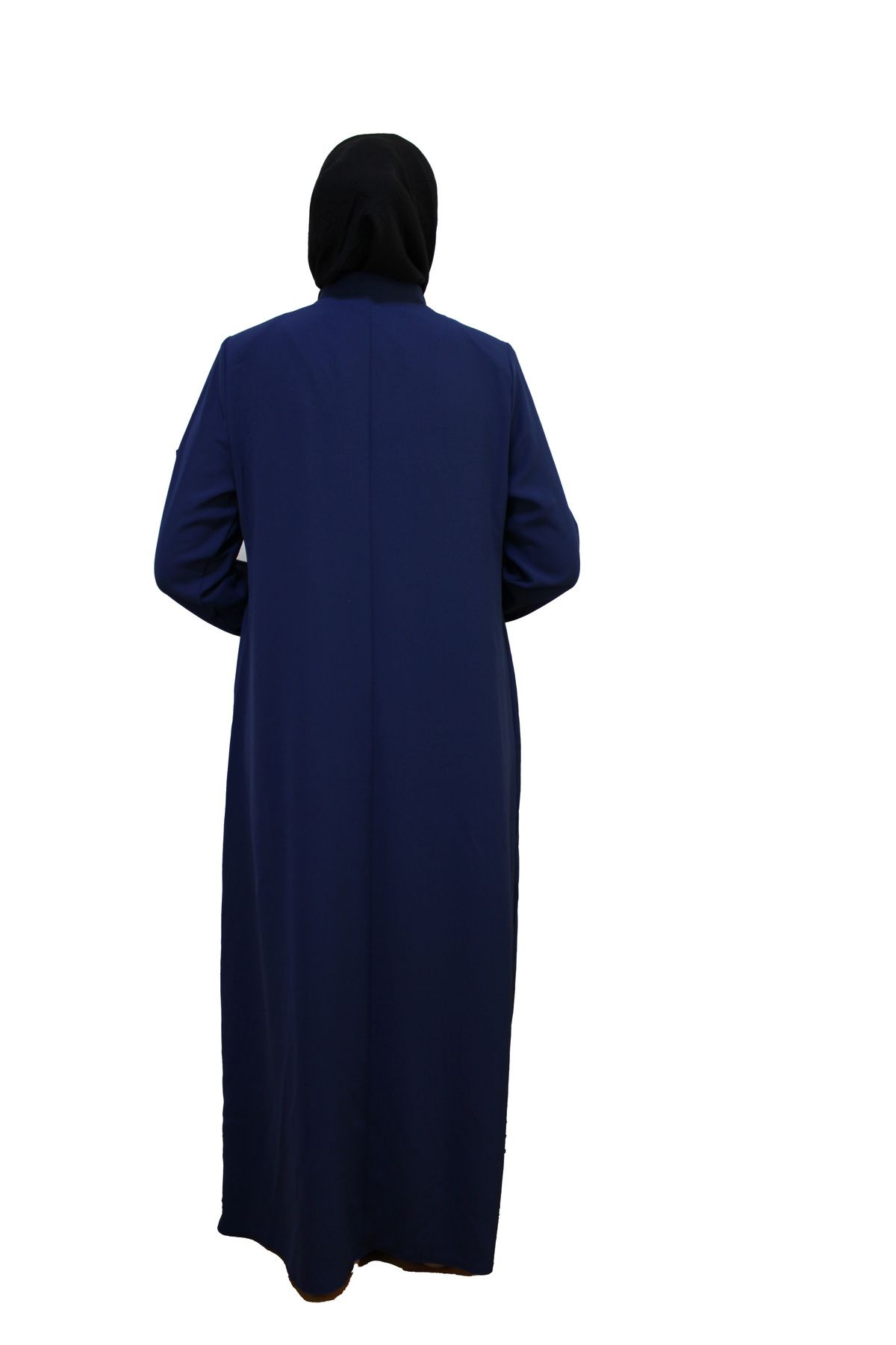 HESNA-6554 Model Blue Ferace - Dimensiune mare, design elegant cu fermoar 5
