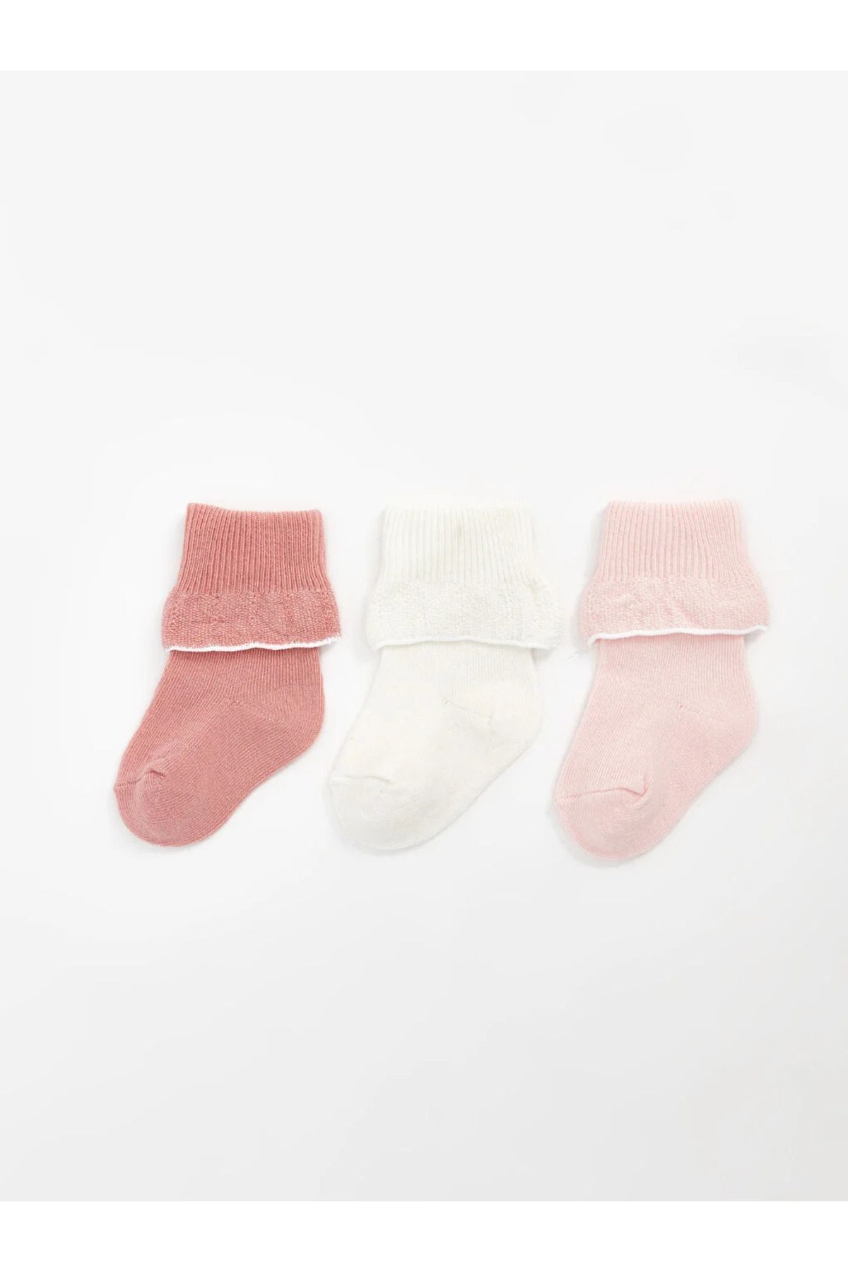 LC Waikiki Lcw Baby Basic Baby Girl Skarpetki Skarpetki 3-pak Kobieta - 0–3 months