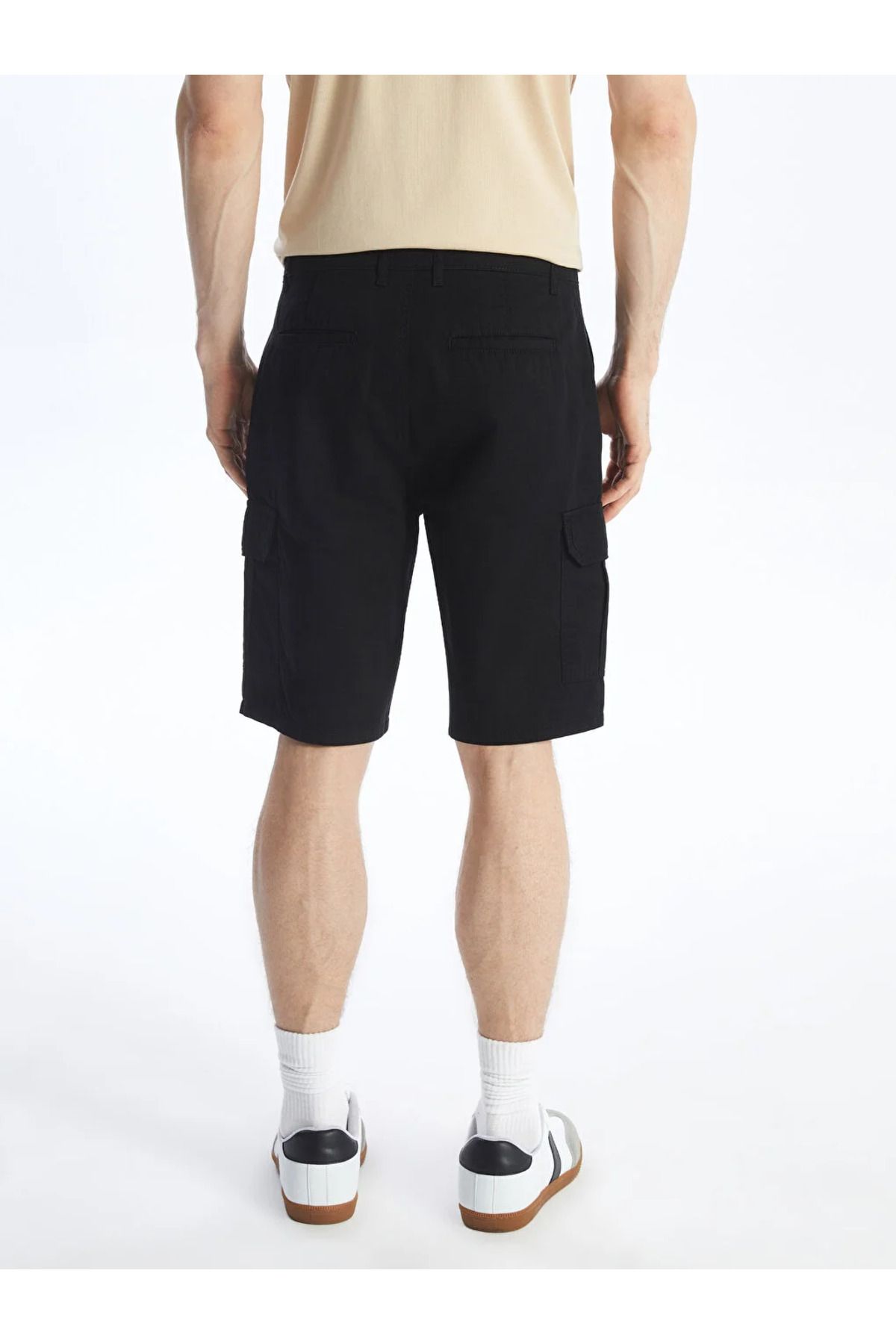 LC Waikiki-LCW Men's Gabardine Bermuda Shorts - Casual Standard Size 3