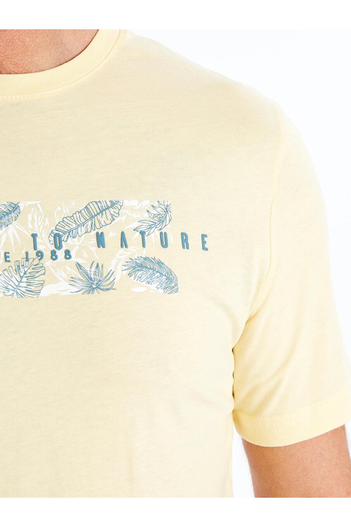 تیشرت مردانه زرد ال سی وایکیکی | S4GN36Z8 اورجینال - تصویر 4