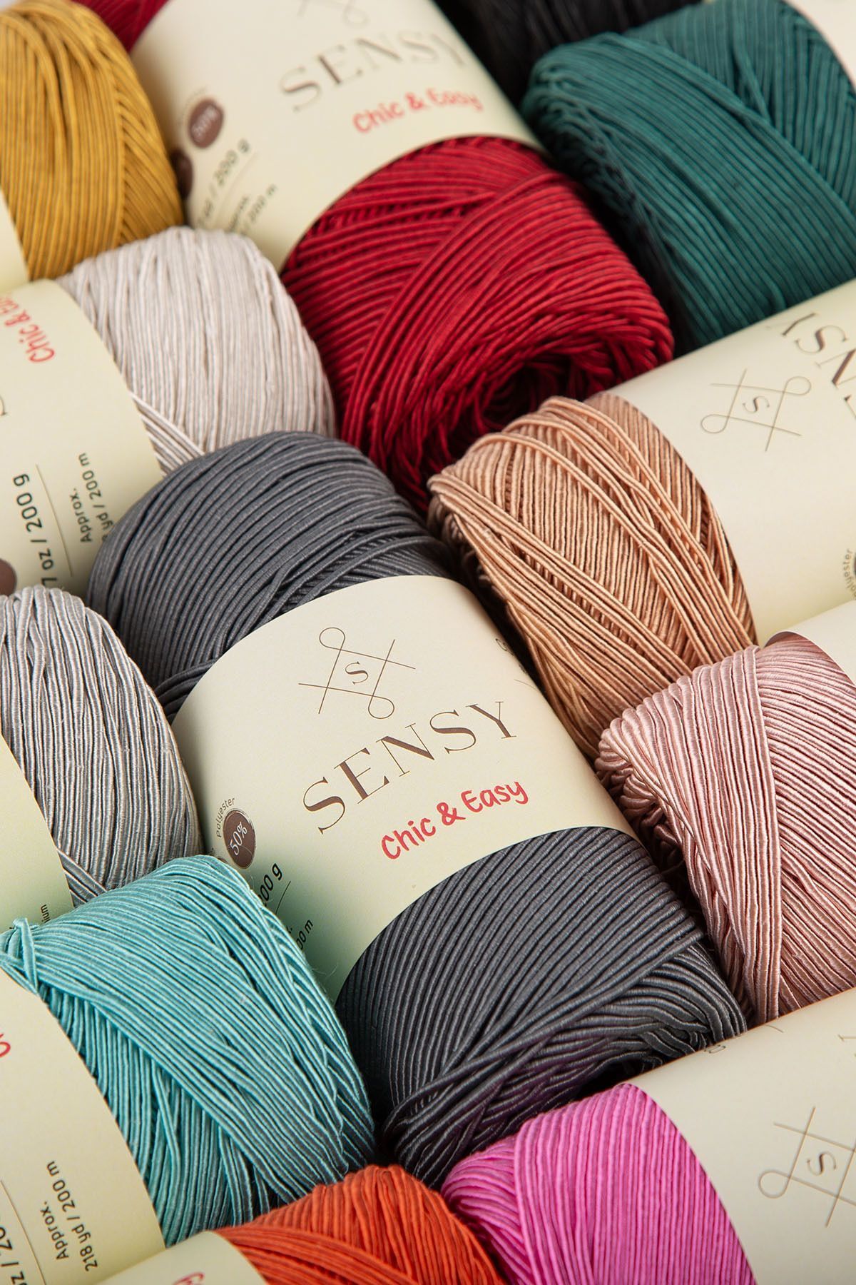 SENSY-Premium Chic&Easy 200 gr Slim Supra String Κερωμένο σχοινί Macrame String Bag String Macrame String Μαύρο 6