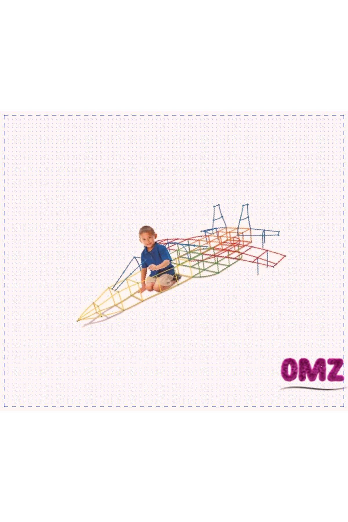 OMZ 300 Parça 4d Block Bambu Çubuklar Kız Cocuk Erkek Cocuk Oyuncak Egitici Oyuncak Kız Erkek Cocuk Egi fotoğrafı 3 (önizleme)