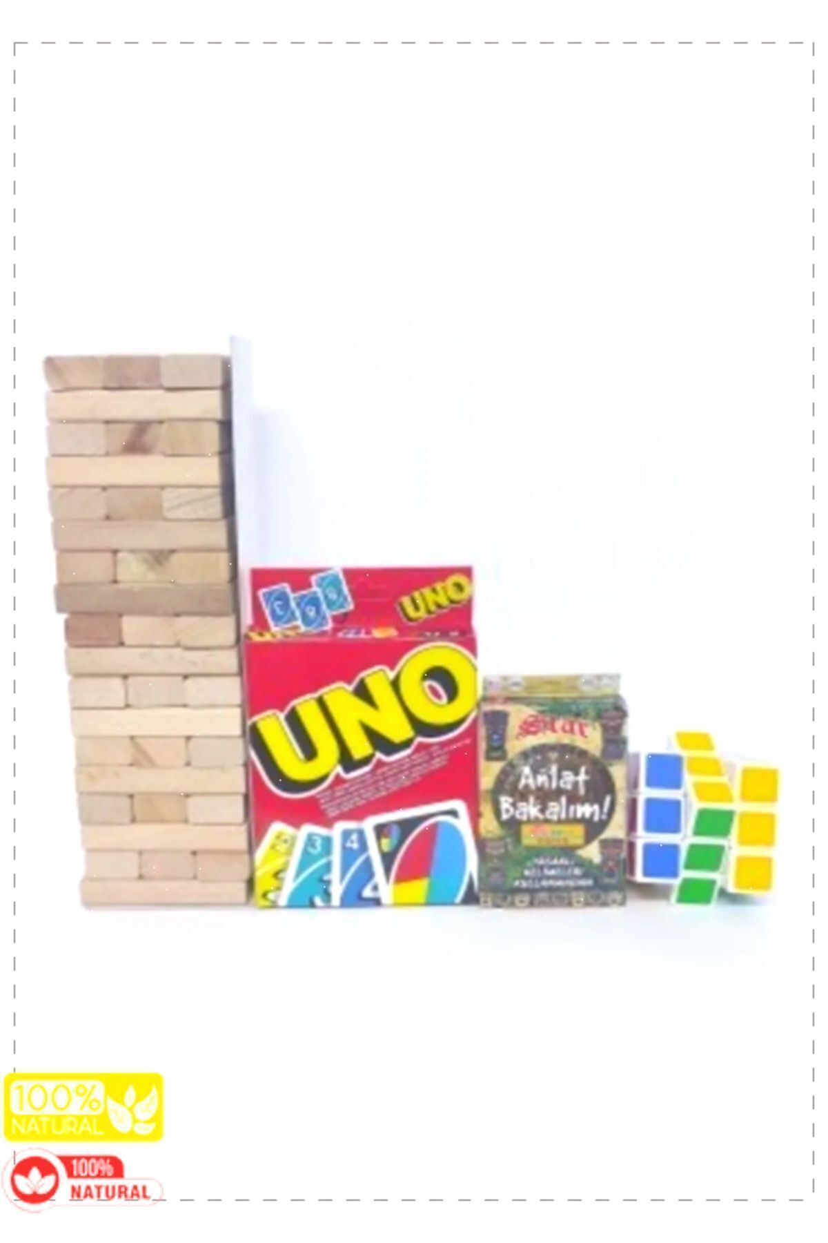 OMZ 54 Parça Denge Oyunu 108 Kartlı 55 Kartlı Anlat Bakalım Kartları zeka Küpü 4lü Set Erkek Cocuk Oyun fotoğrafı 7 (önizleme)