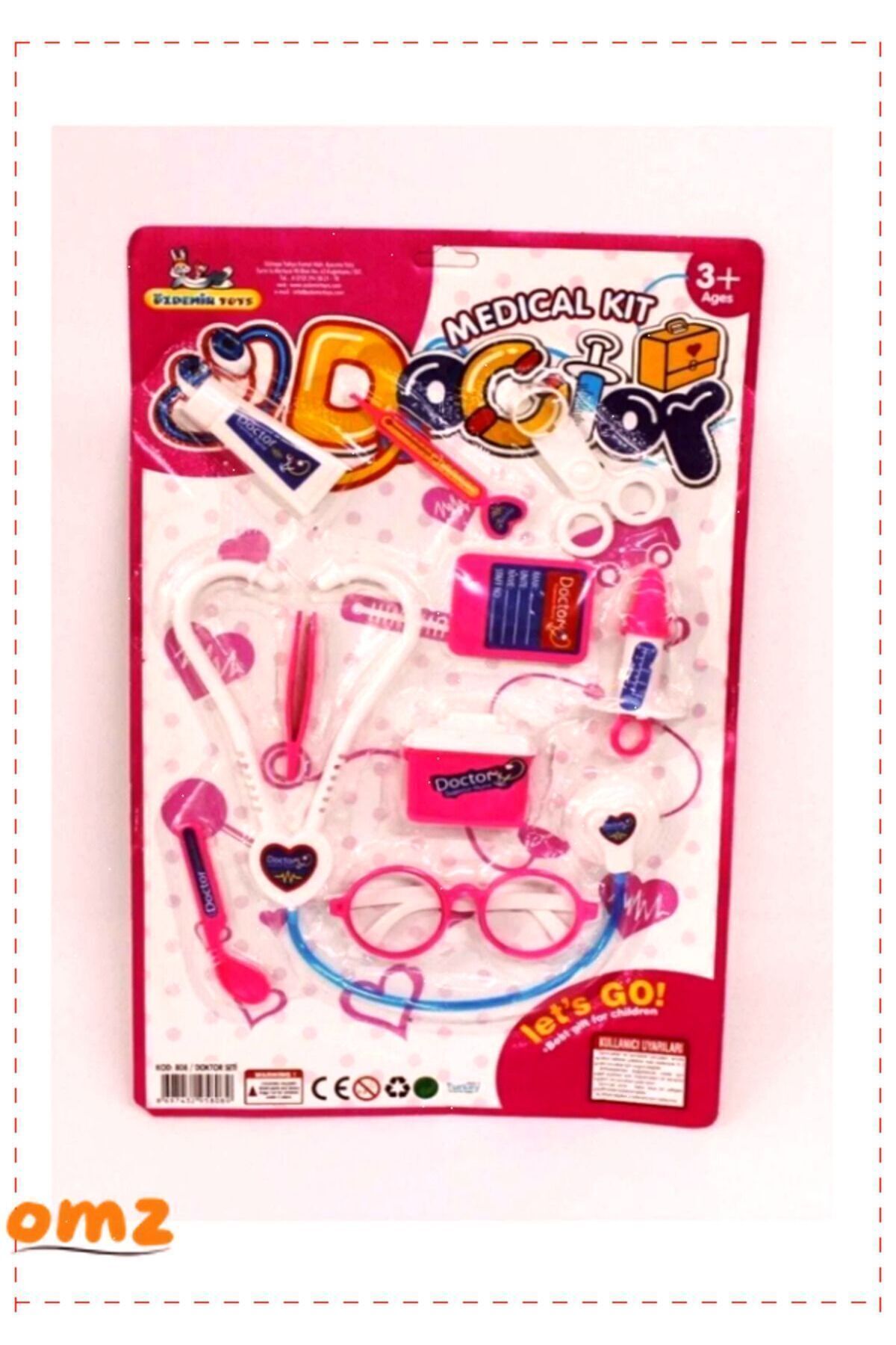 OMZ Kartela Doktor Seti  Egitici Oyuncak Kız Cocuk Oyuncak Erkek Cocuk Egitici Montessori Oyuncaklar fotoğrafı 4 (önizleme)