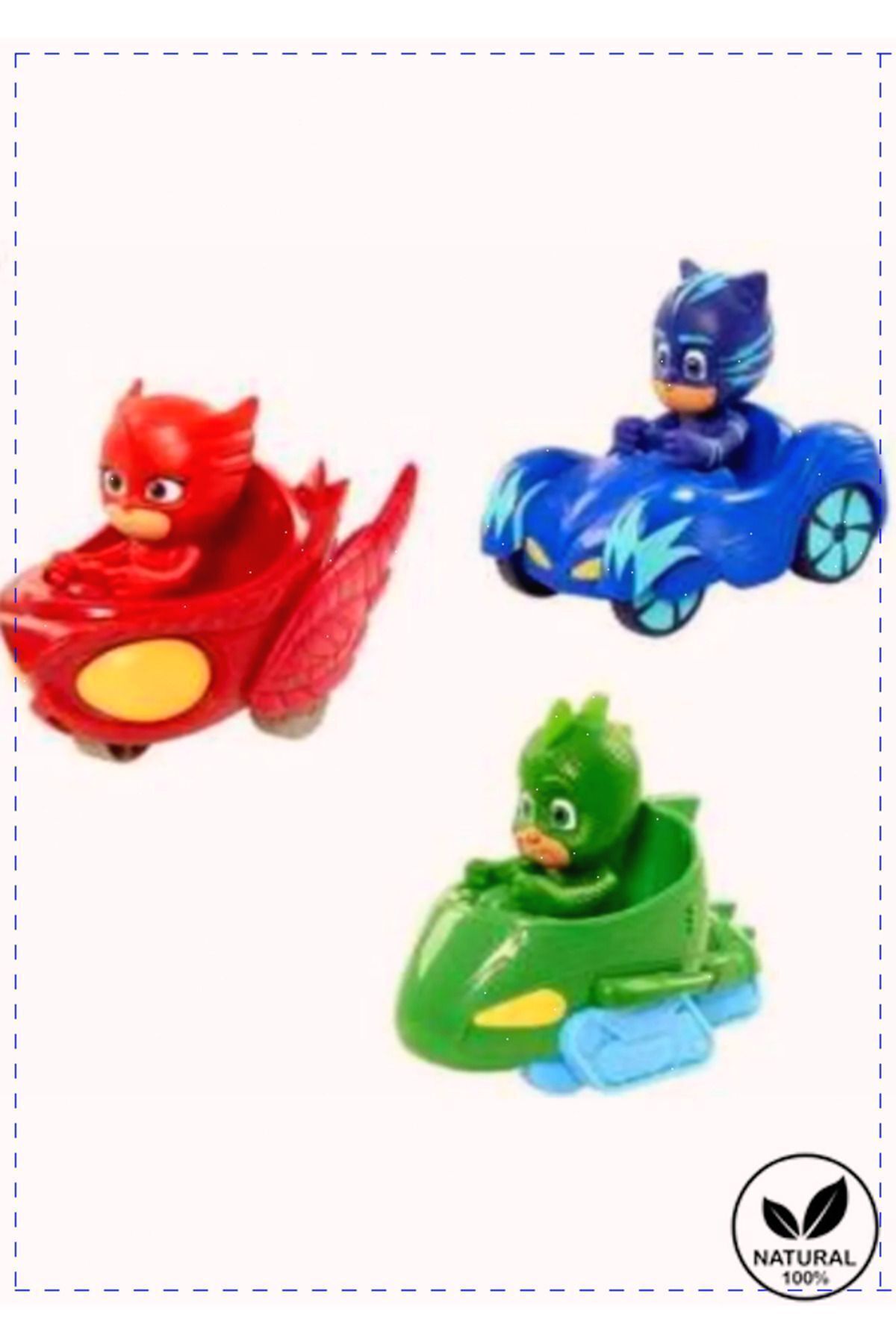 OMZ Pj Maskeliler 3 Lü Araba Oyuncak Seti Pj Masks Cat Boy Gekko Owlette  Egitici Oyuncak Kız Oyuncakla fotoğrafı 7 (önizleme)