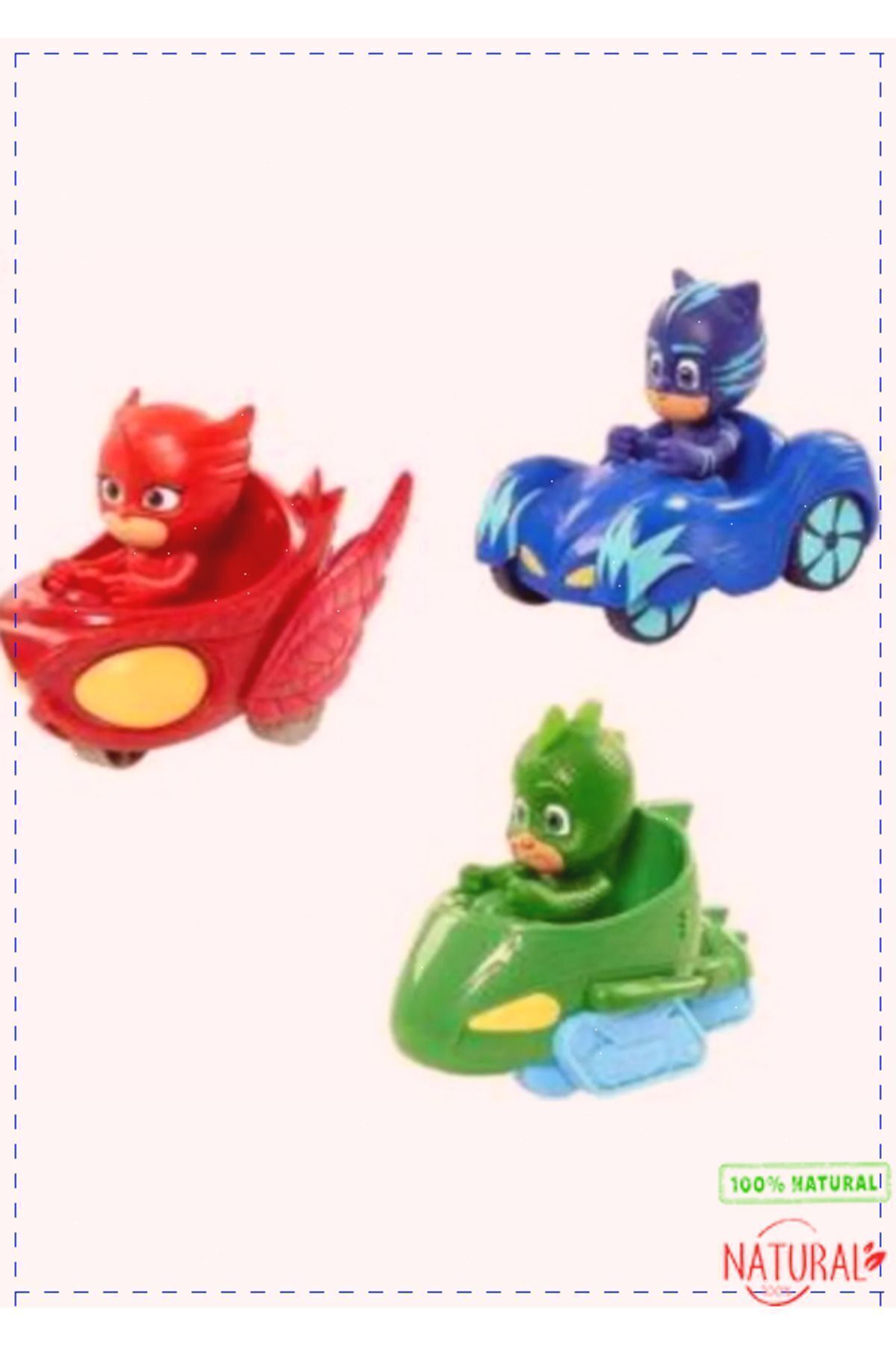 OMZ Pj Maskeliler 3 Lü Araba Oyuncak Seti Pj Masks Cat Boy Gekko Owlette  Egitici Oyuncak Kız Oyuncakla fotoğrafı 6 (önizleme)