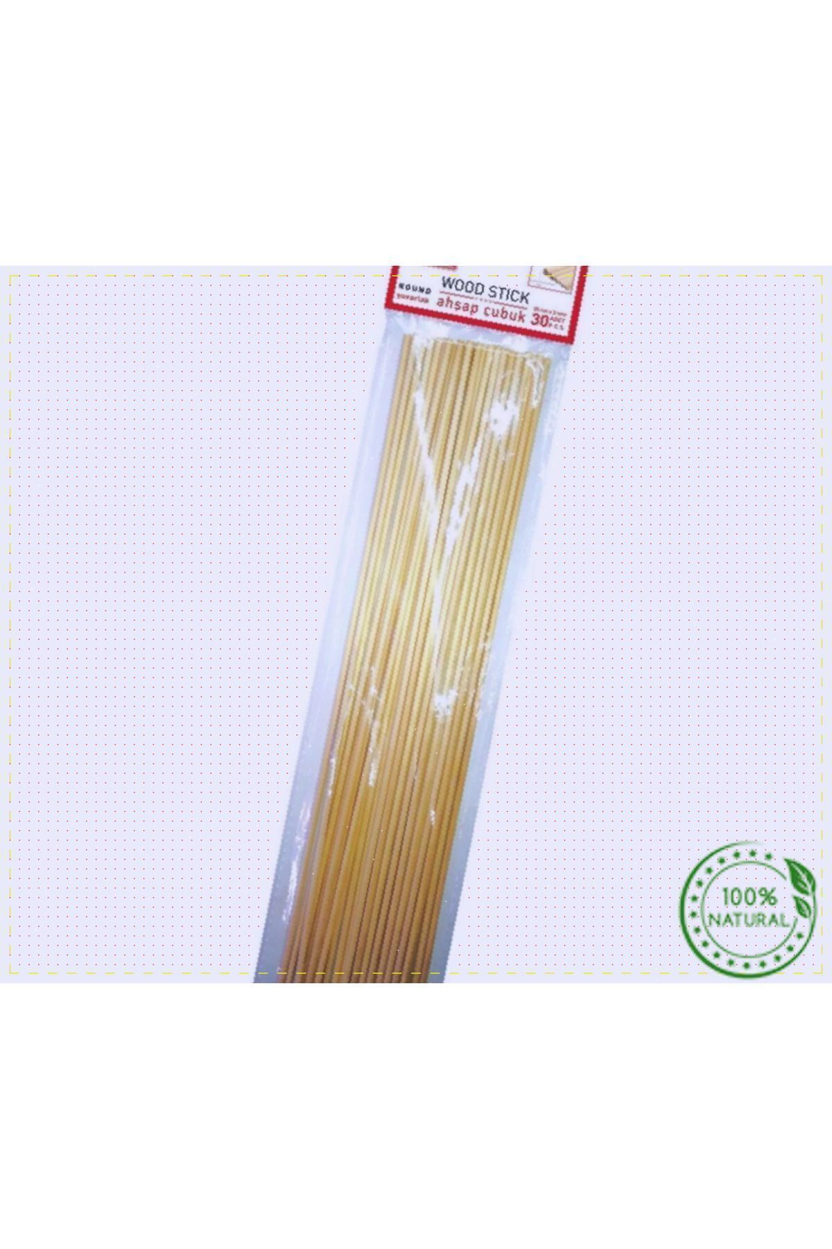 OMZ Ahşap Çubuk 30 Cm  3 Mm  30Lu Zeka Zihin Geliştirme Kız Erkek Cocuk Egitici Montessori Oyuncaklari fotoğrafı 7 (önizleme)