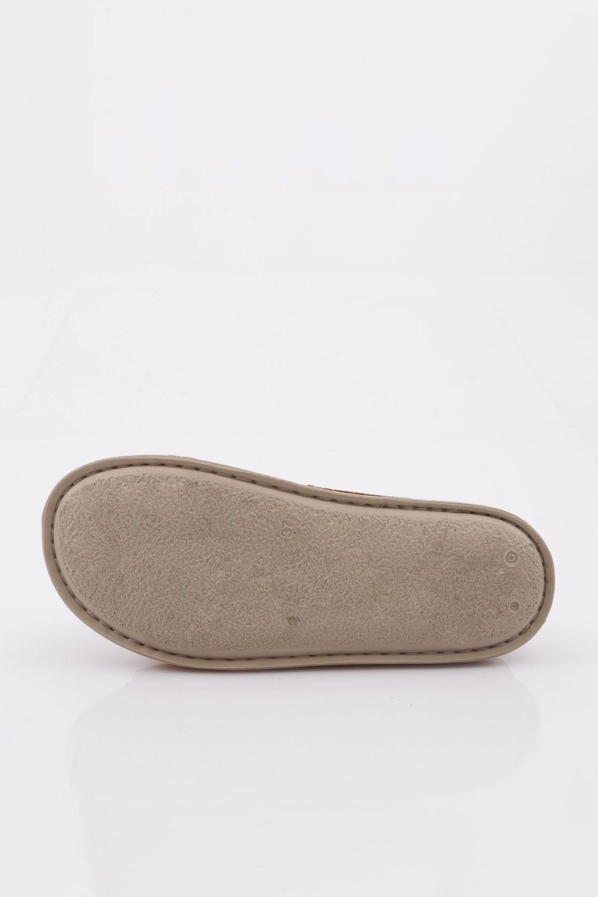 DGN-P33 Papuci de damă din piele naturală nubuc galben 5