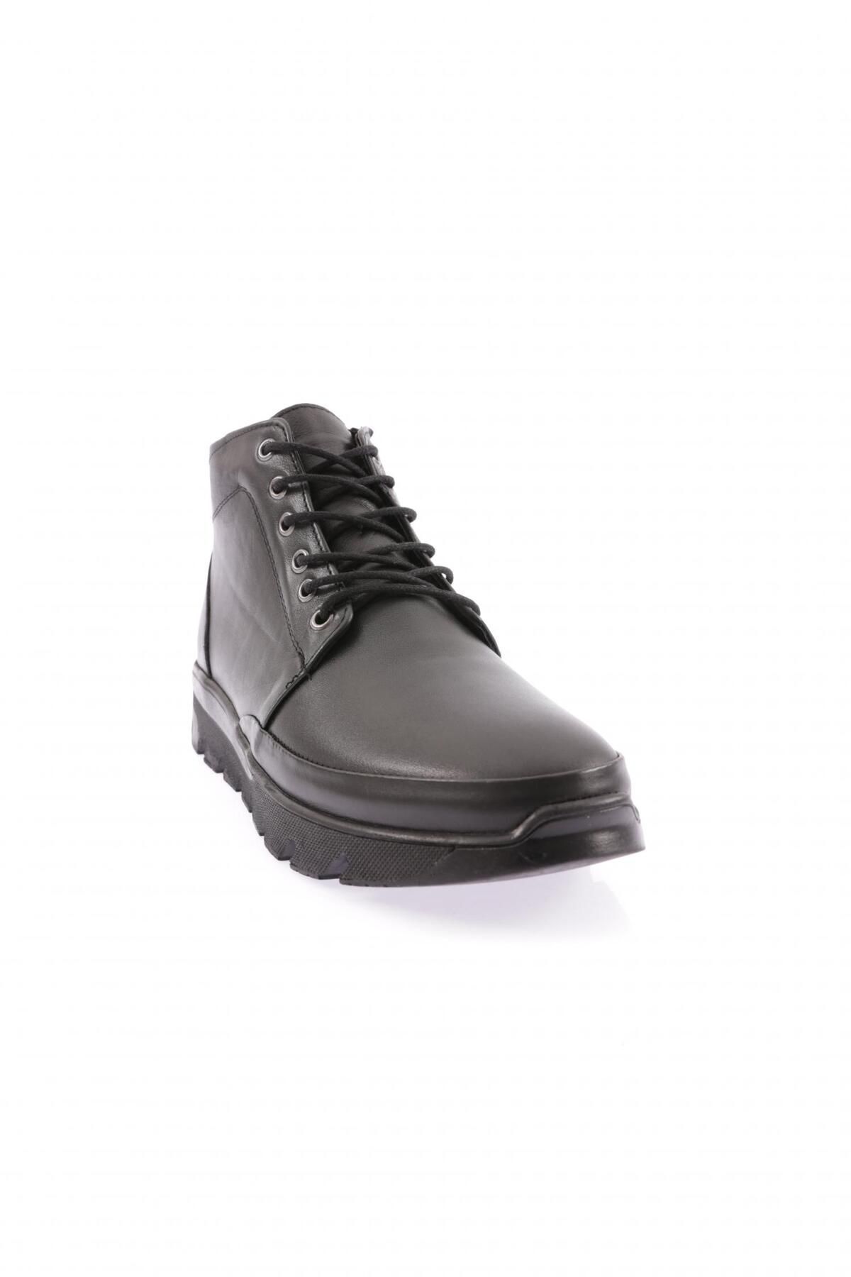 DGN Dámské šněrovací boty na zip z černé pravé kůže 31187103