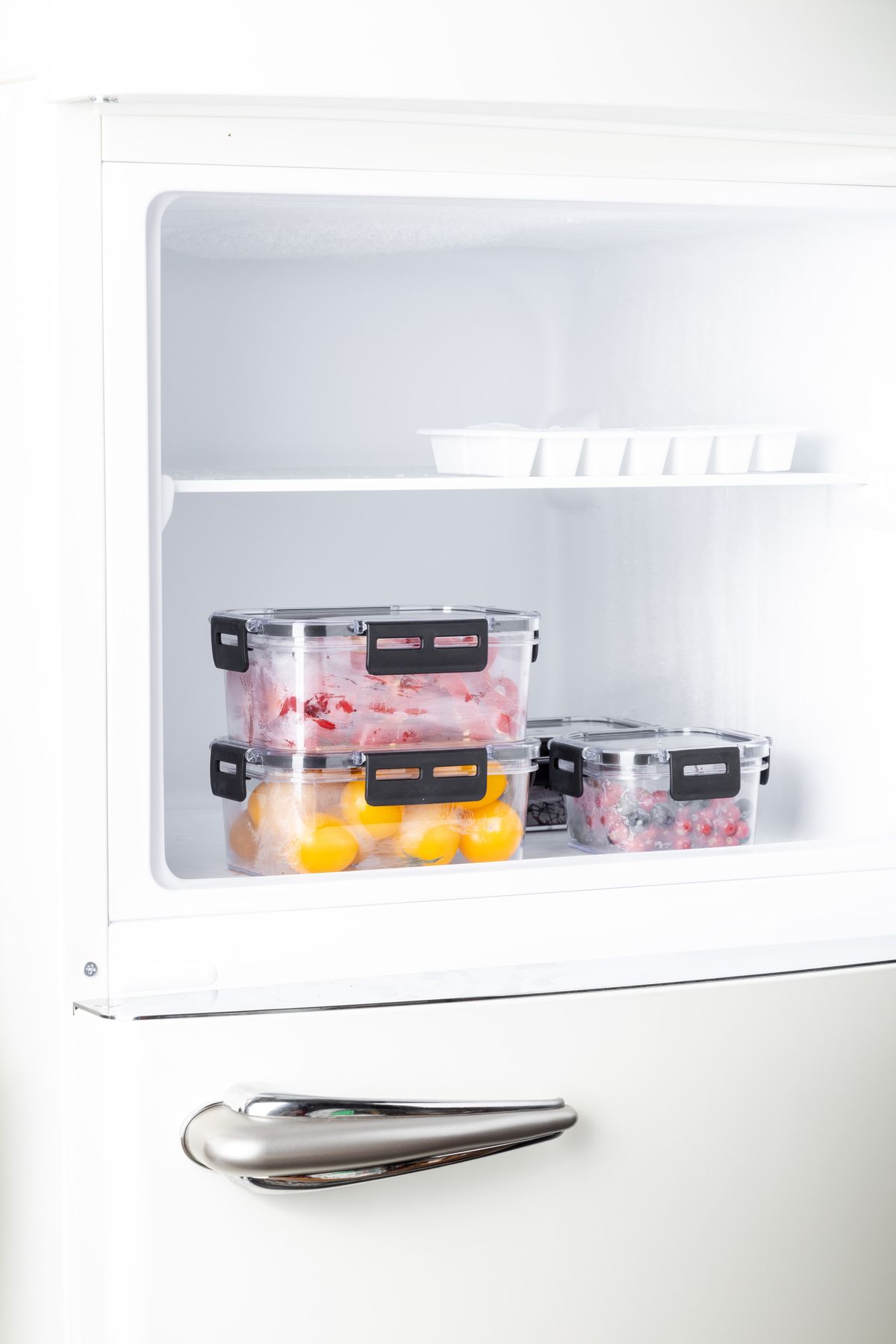 Nandy Home-1800ML Set of 3 Square Clear Storage Set with Lock Lid 4
