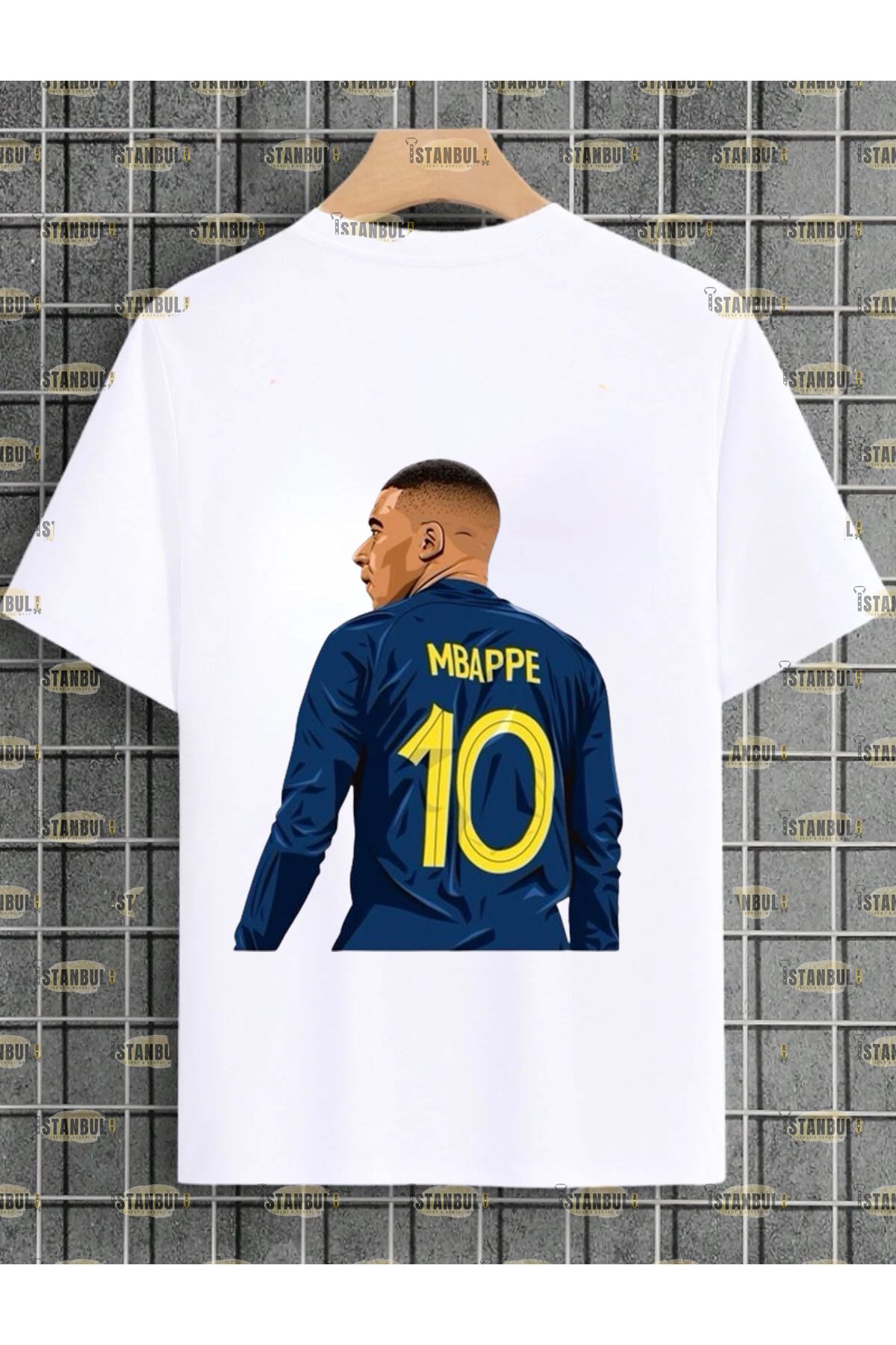 mappe ön arka baskılı oversize T-shirt
